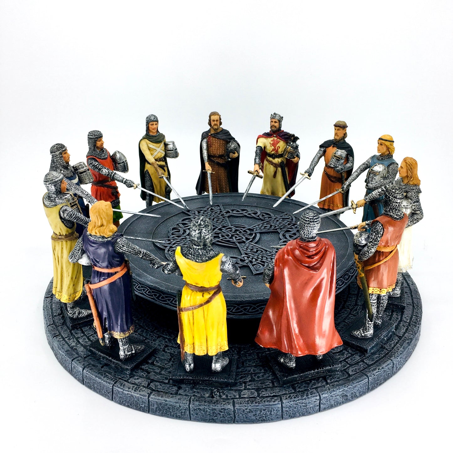 King Arthur and the Knights of the Round Table Colorful Figurine