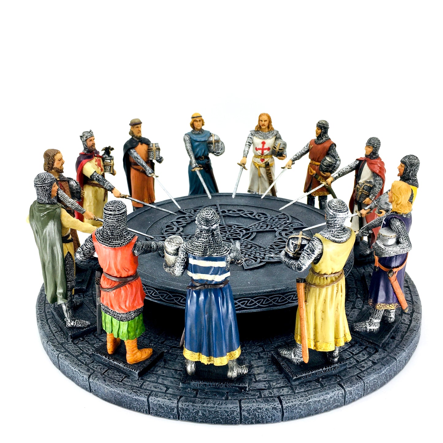 King Arthur and the Knights of the Round Table Colorful Figurine