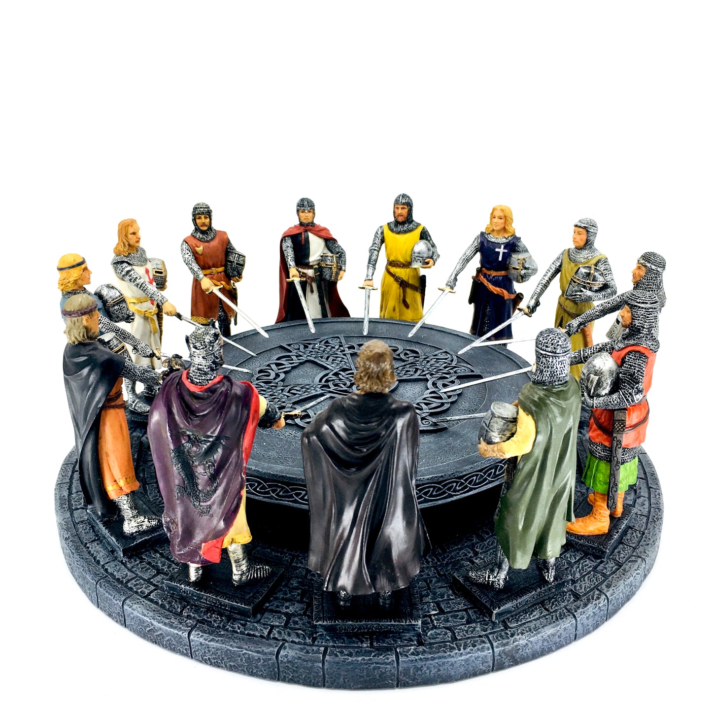 King Arthur and the Knights of the Round Table Colorful Figurine
