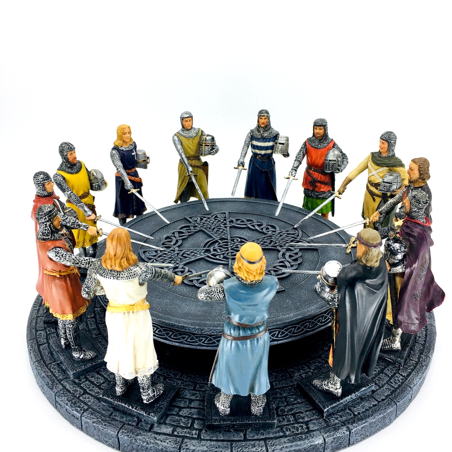 King Arthur and the Knights of the Round Table Colorful Figurine