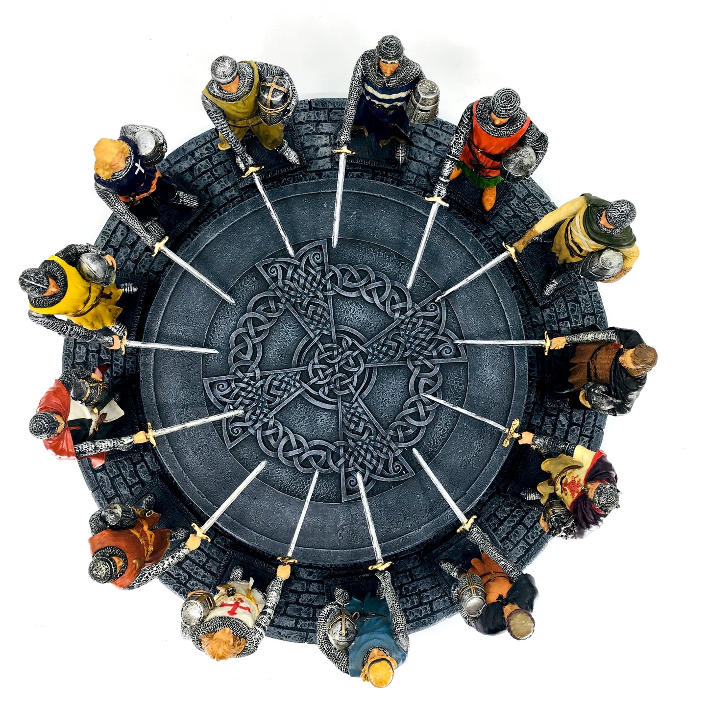 King Arthur and the Knights of the Round Table Colorful Figurine