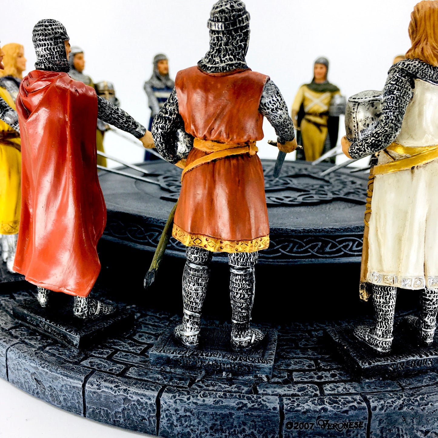 King Arthur and the Knights of the Round Table Colorful Figurine