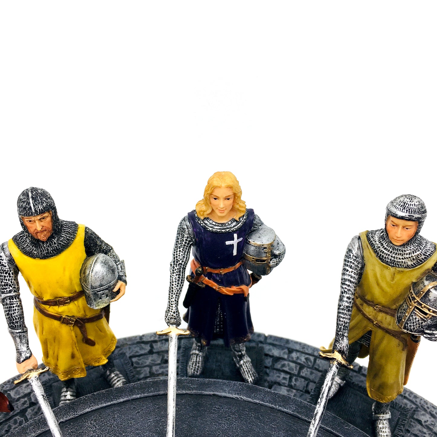King Arthur and the Knights of the Round Table Colorful Figurine