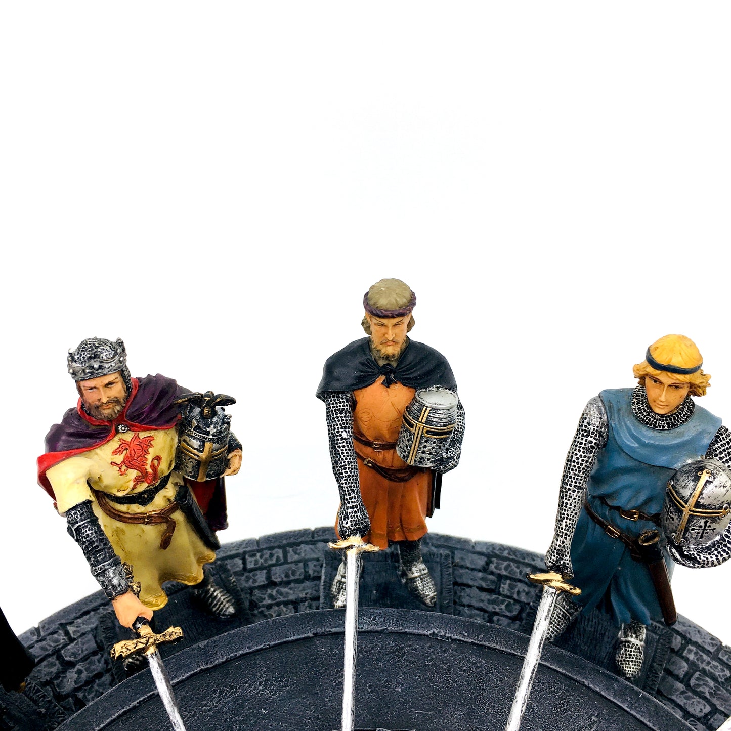 King Arthur and the Knights of the Round Table Colorful Figurine