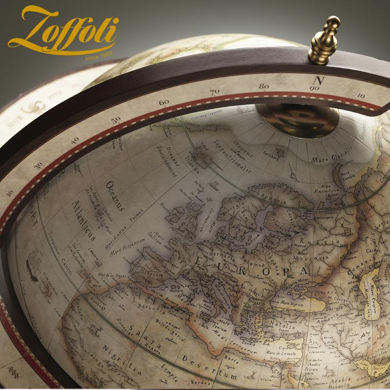 Zoffoli Explora Antik Beyaz Ayaklı ve Tekerlekli İçki Dolabı