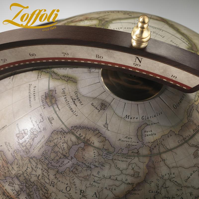 Zoffoli Explora Antik Beyaz Ayaklı ve Tekerlekli İçki Dolabı