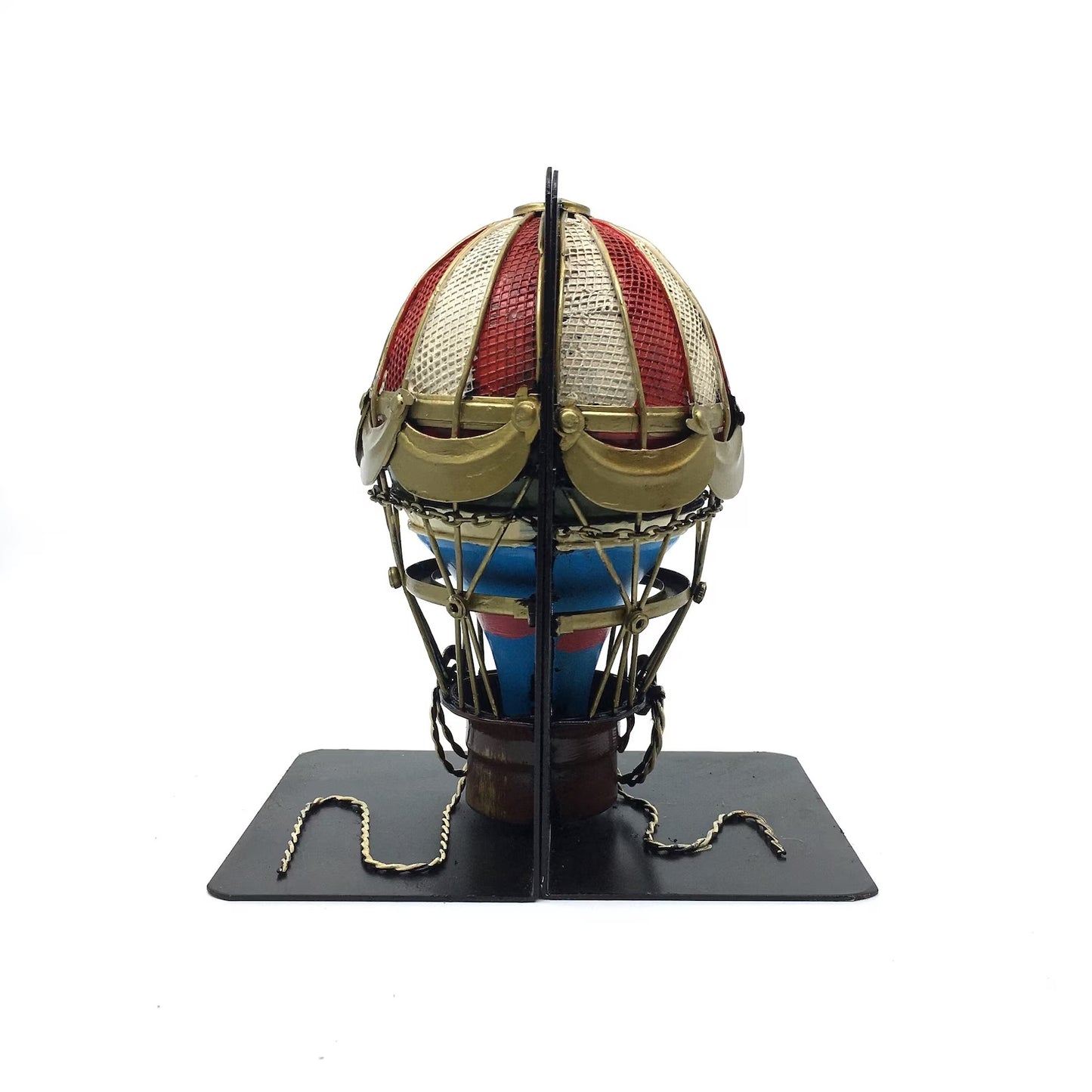 Decorative Book Holder with Hot Air Balloon Figure