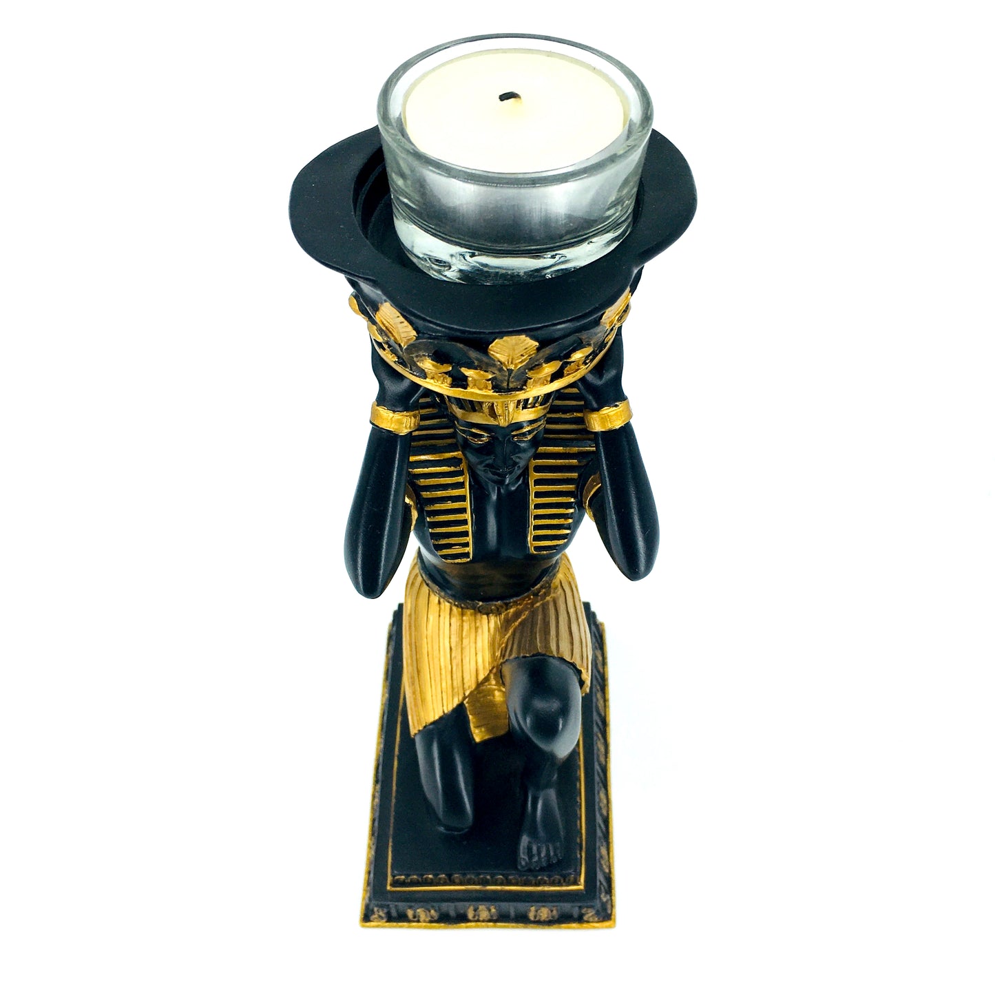 Antik Mısır Ramses Figürlü Dekoratif Tekli Tealight Mumluk Şamdan