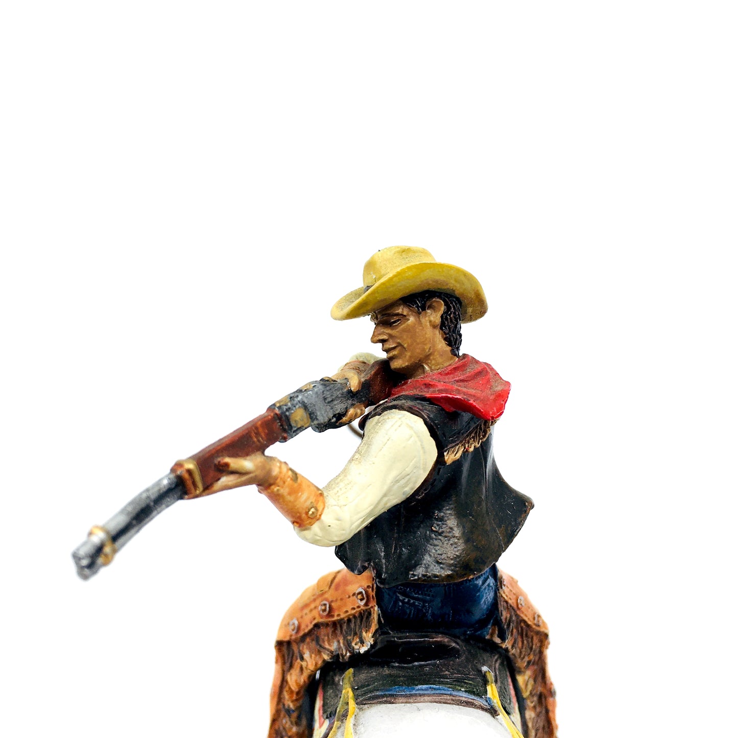 At Sırtında Silahlı Kovboy Kurşun Asker Figürü