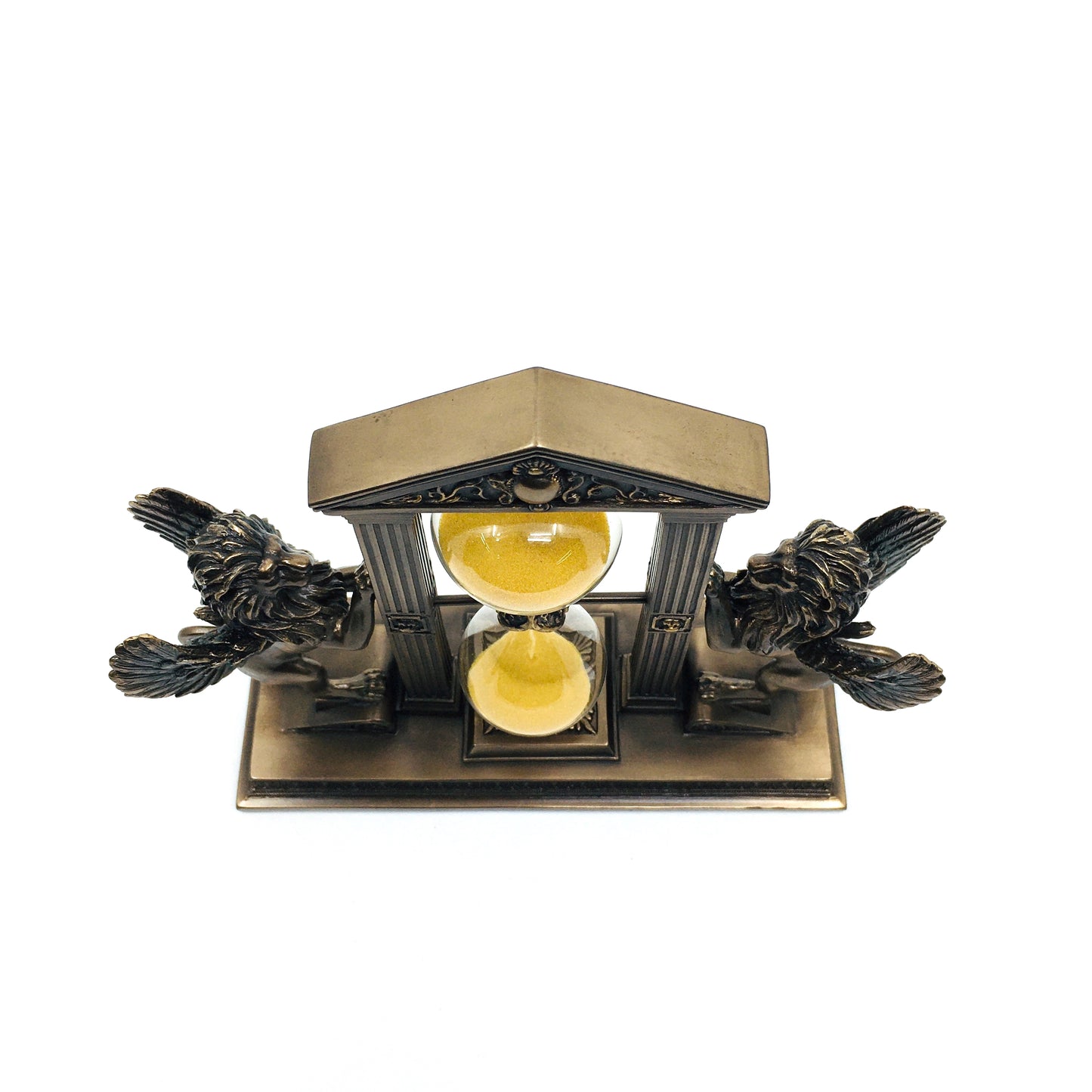 Aziz Mark Kanatlı Aslan Figürlü Dekoratif Kum Saati