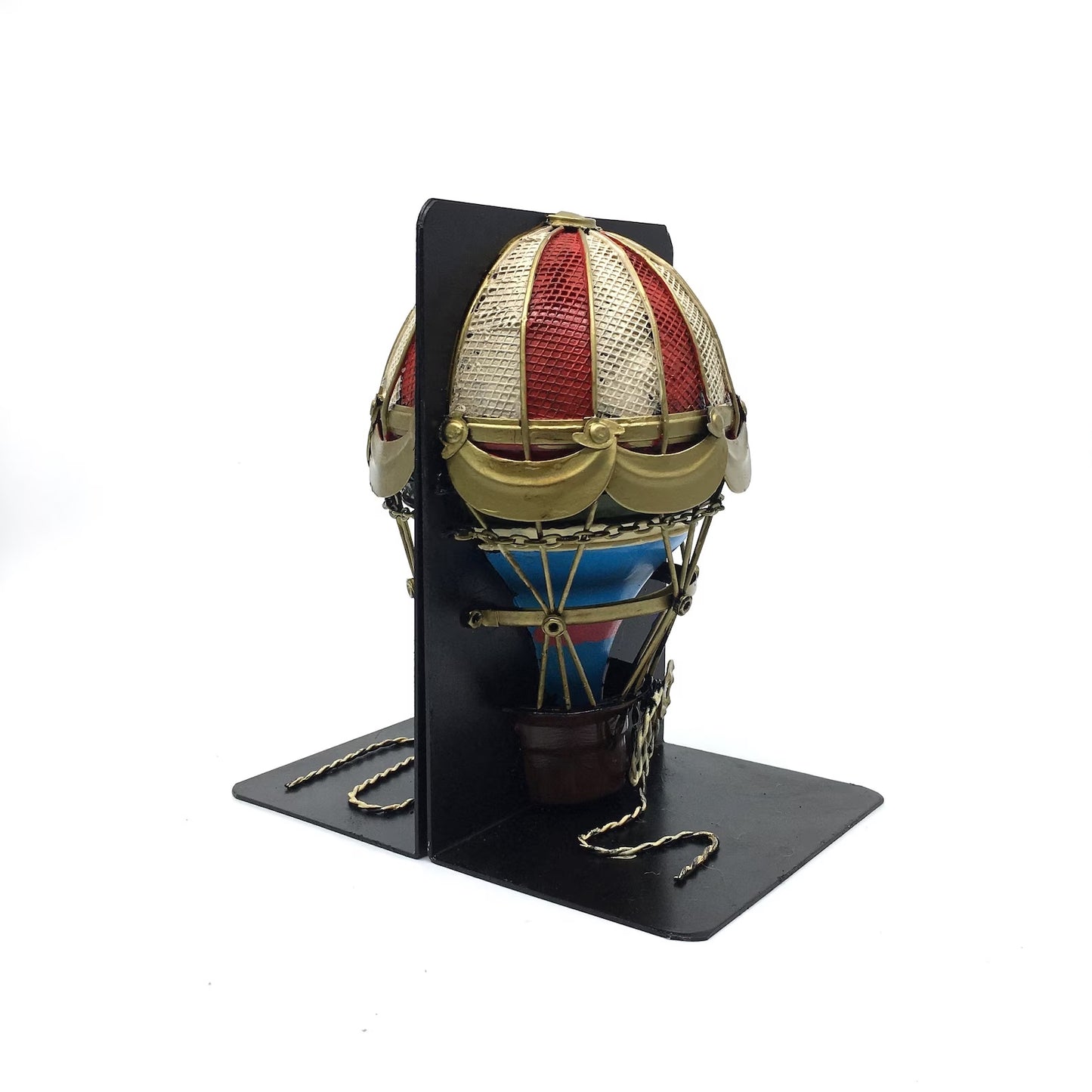 Decorative Book Holder with Hot Air Balloon Figure