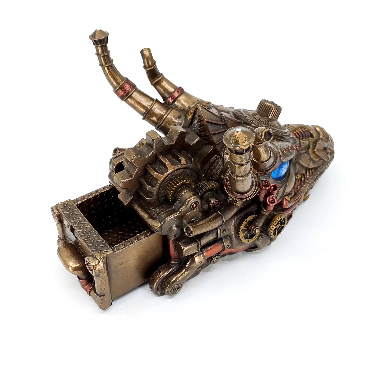 Ejderha Başı Çekmeceli Steampunk Biblo Kutu