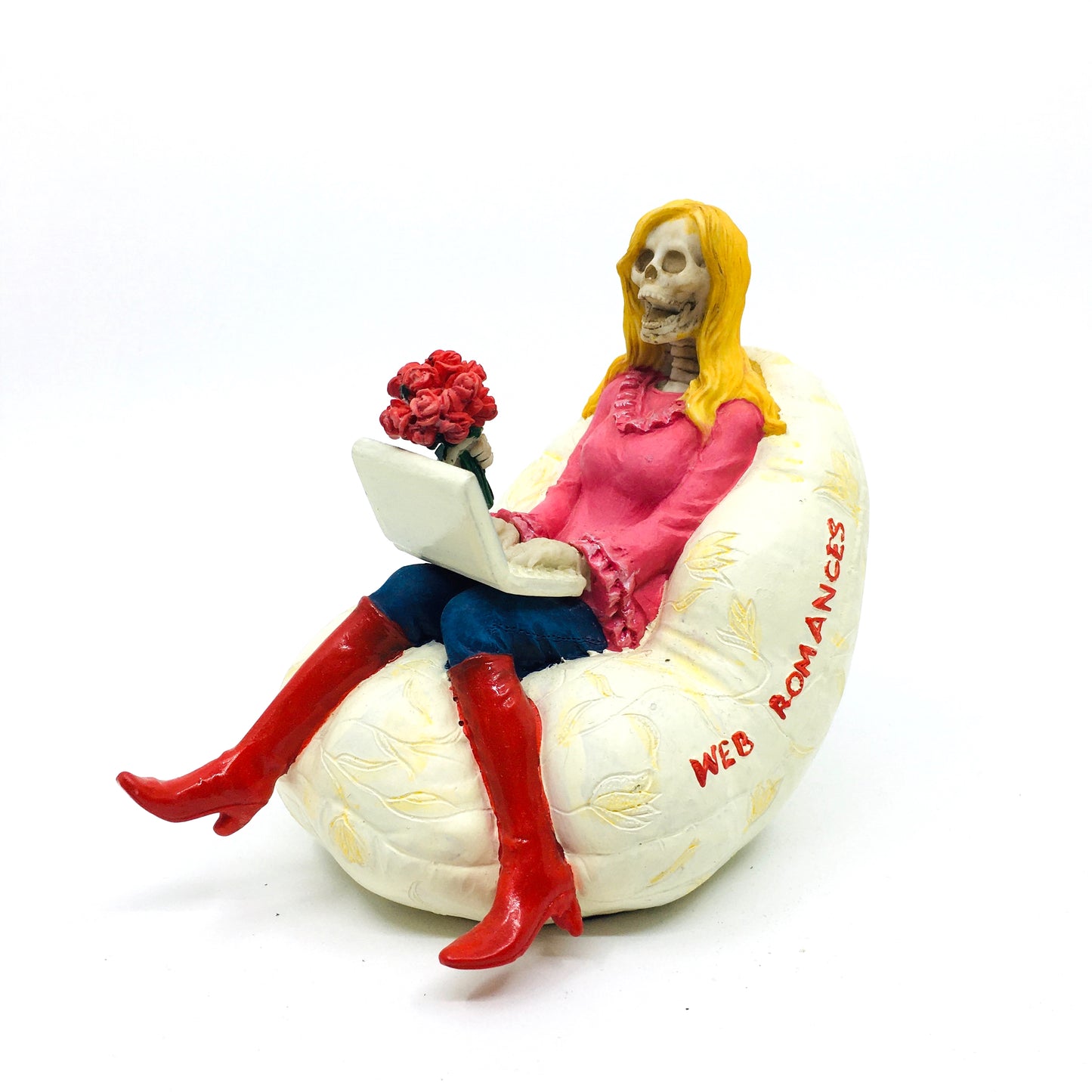 Spinster Flirting Blonde Aunt Figurine