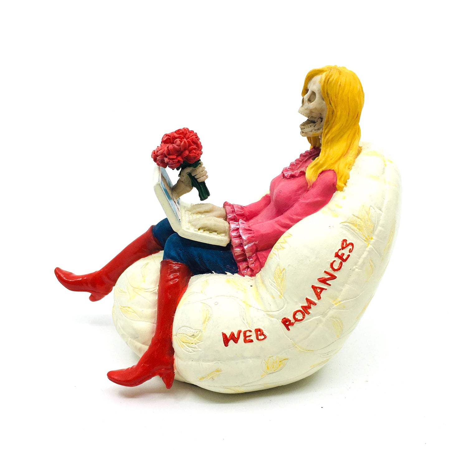Spinster Flirting Blonde Aunt Figurine