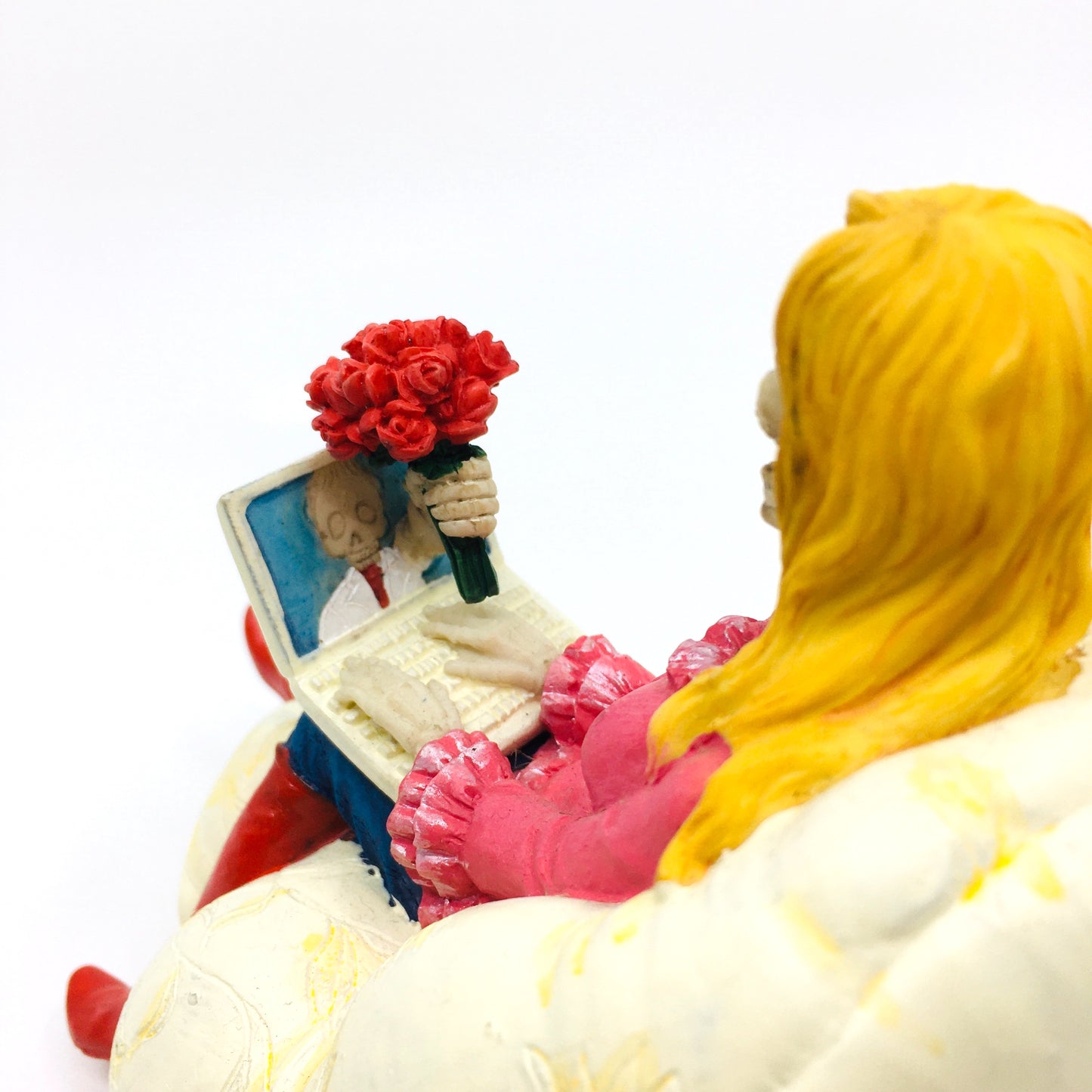 Spinster Flirting Blonde Aunt Figurine