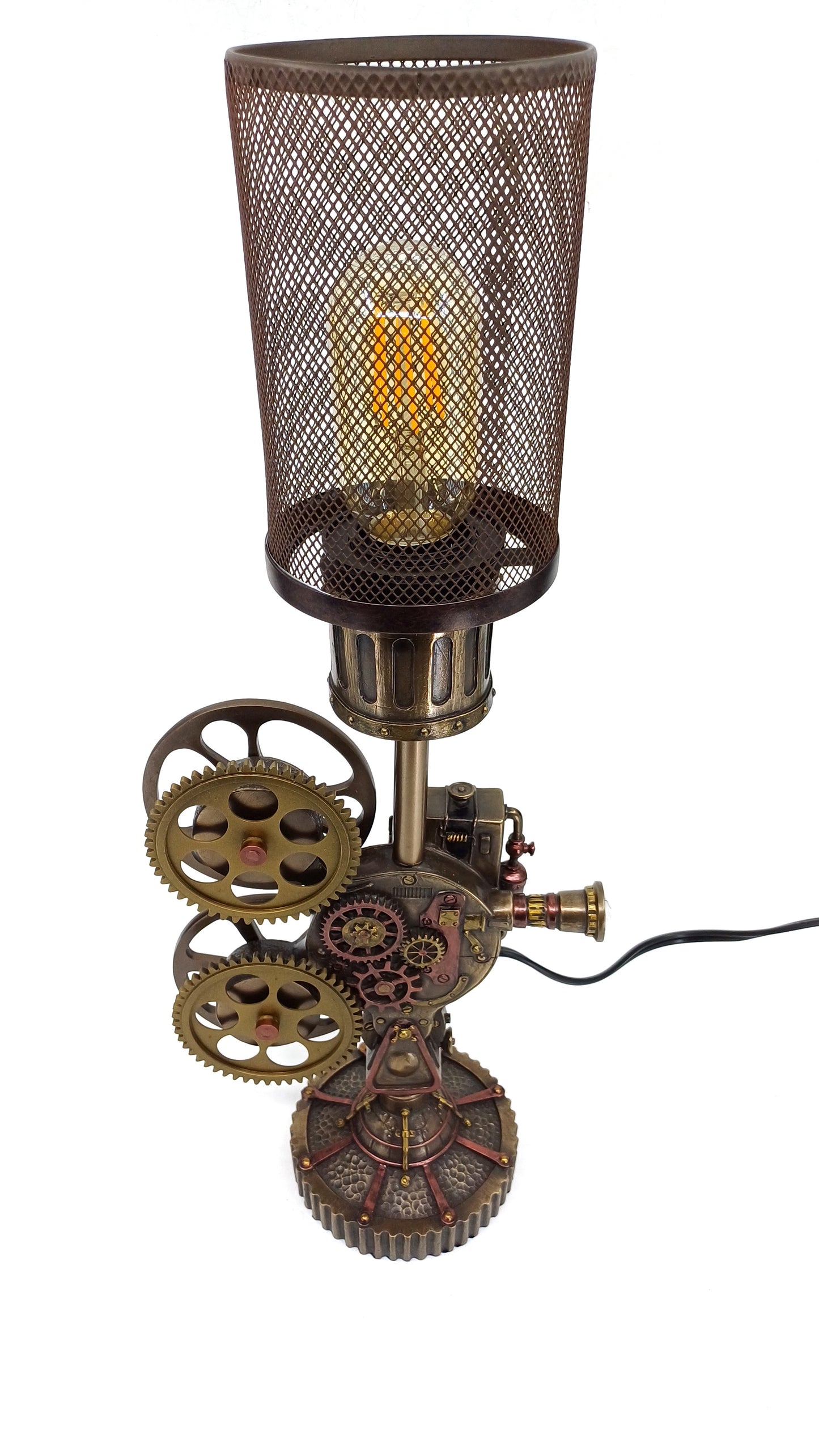 Film Makinesi Tasarımlı Steampunk Dekoratif Lamba | WU77349A42