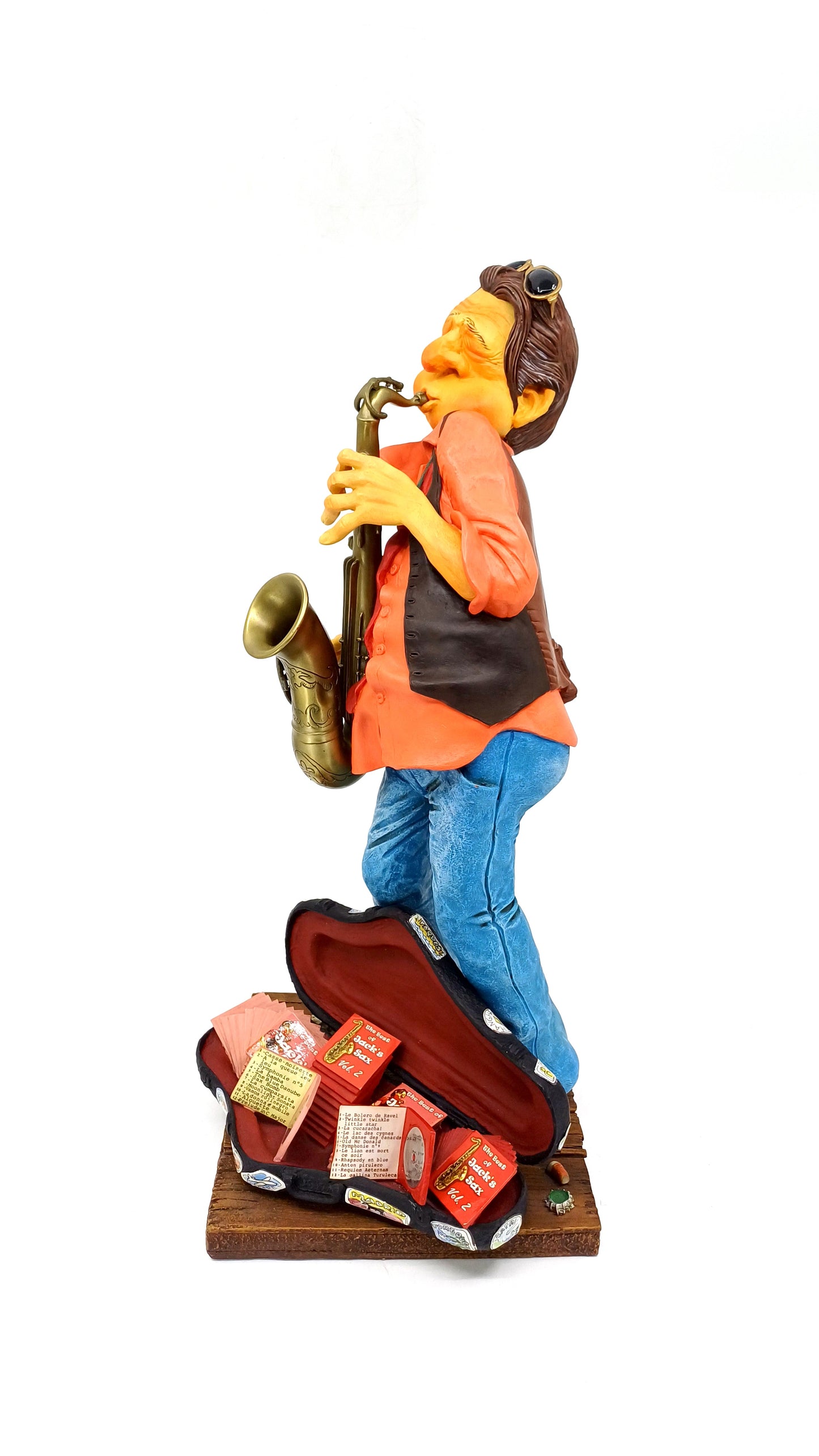 Guillermo Forchino Saksafon Çalan Sokak Müzisyeni Biblo