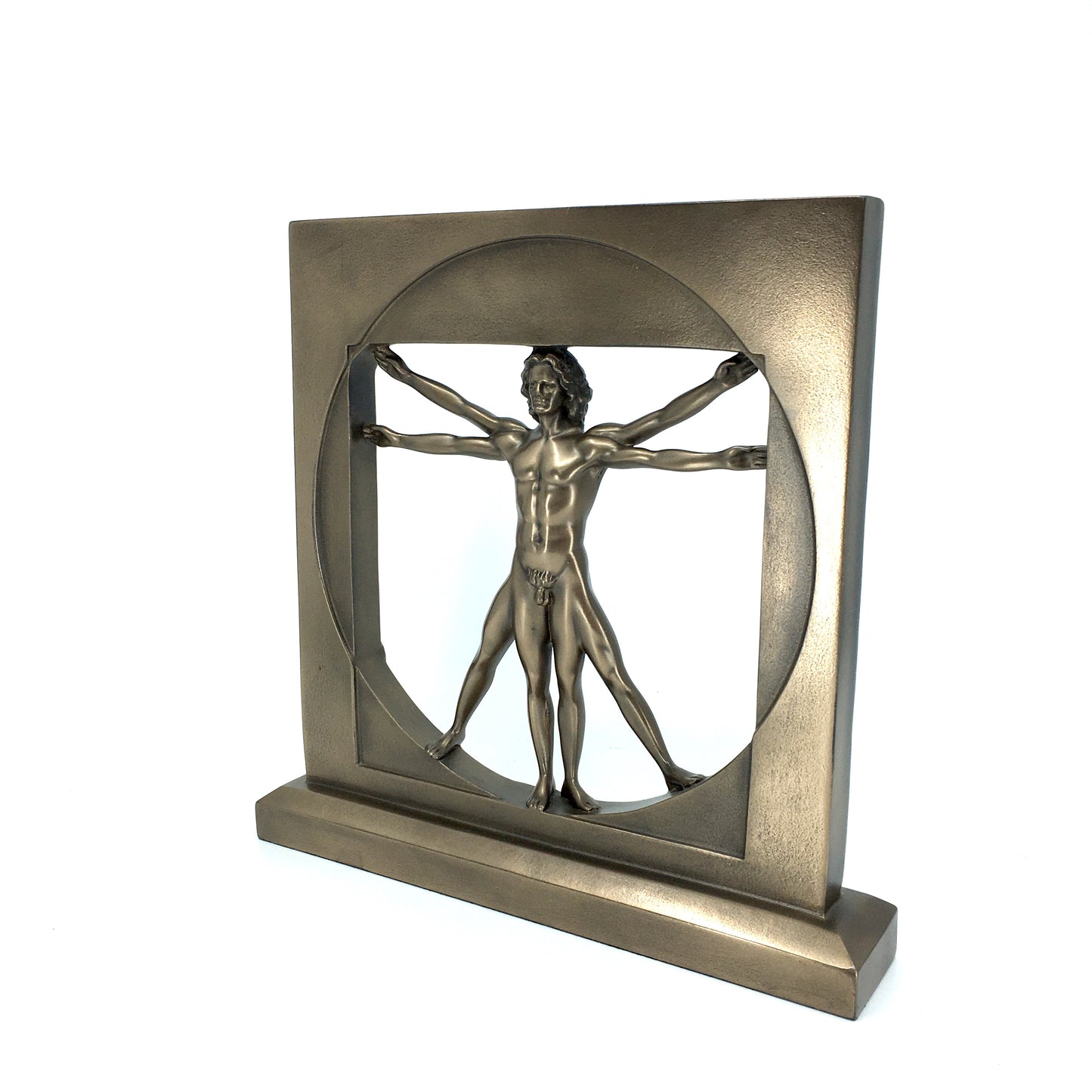 Leonardo da Vinci Vitruvius Adamı Dekoratif Biblo