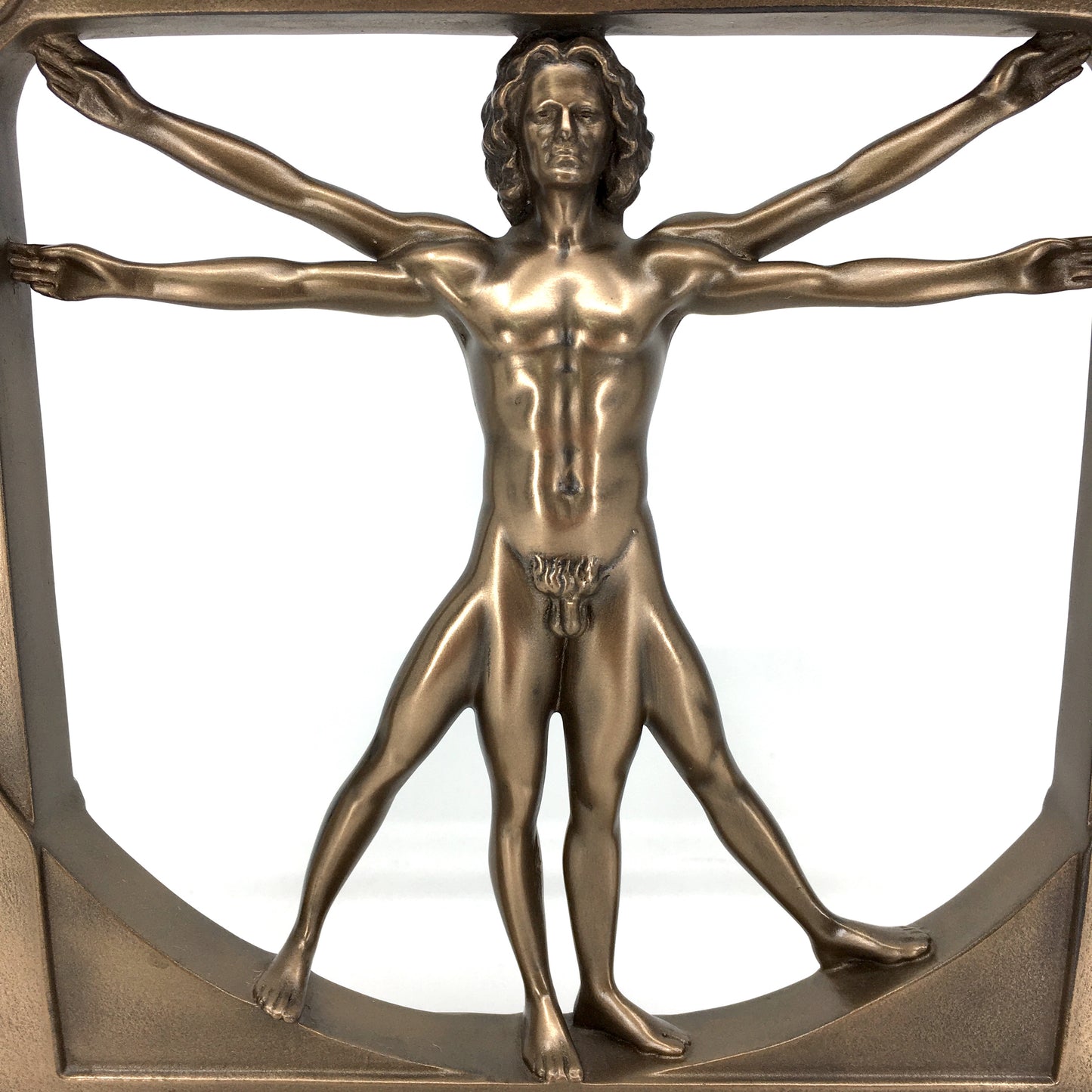 Leonardo da Vinci Vitruvius Adamı Dekoratif Biblo