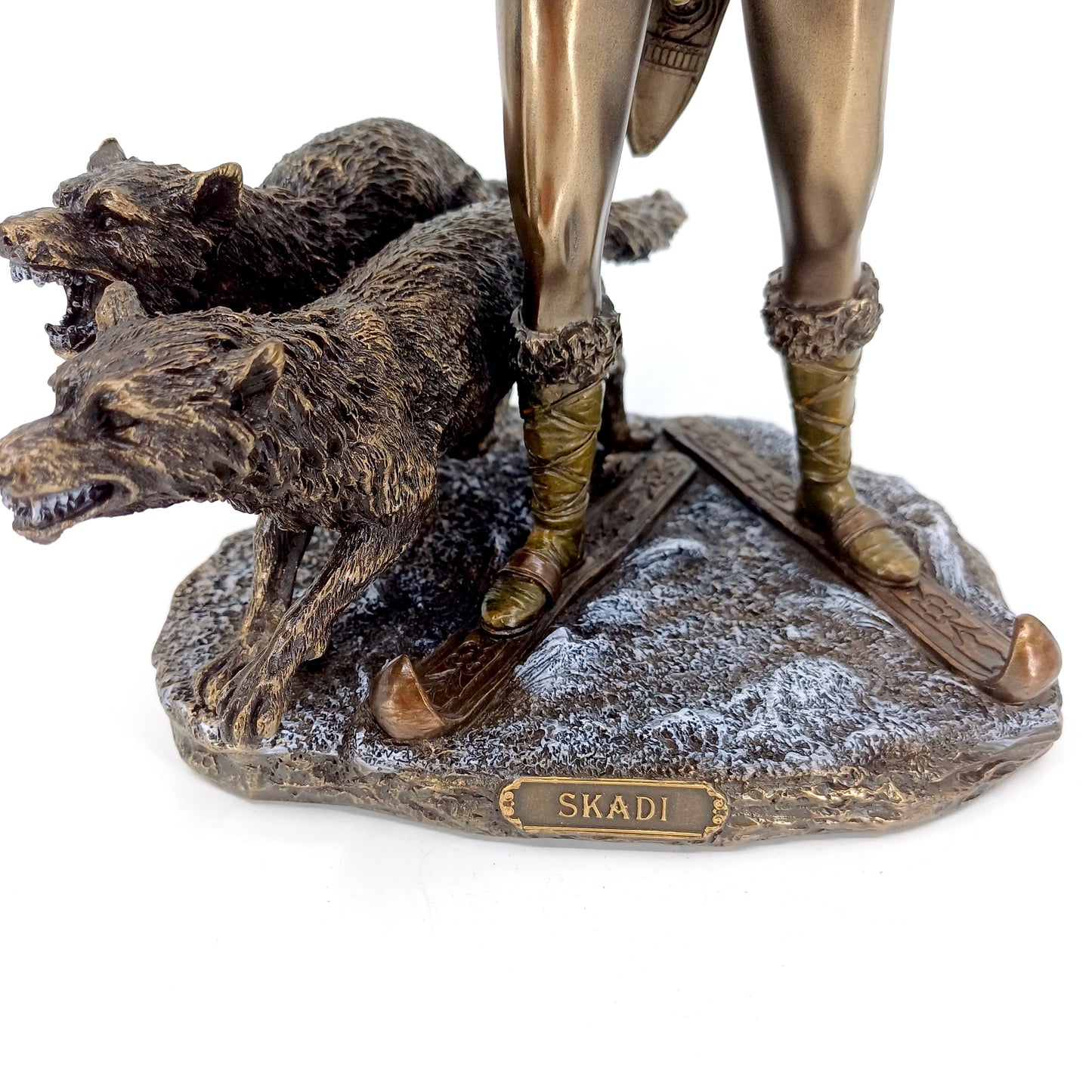 Nors Mitolojisi Kış Tanrıçası Savaşçı Skadi Dekoratif Biblo