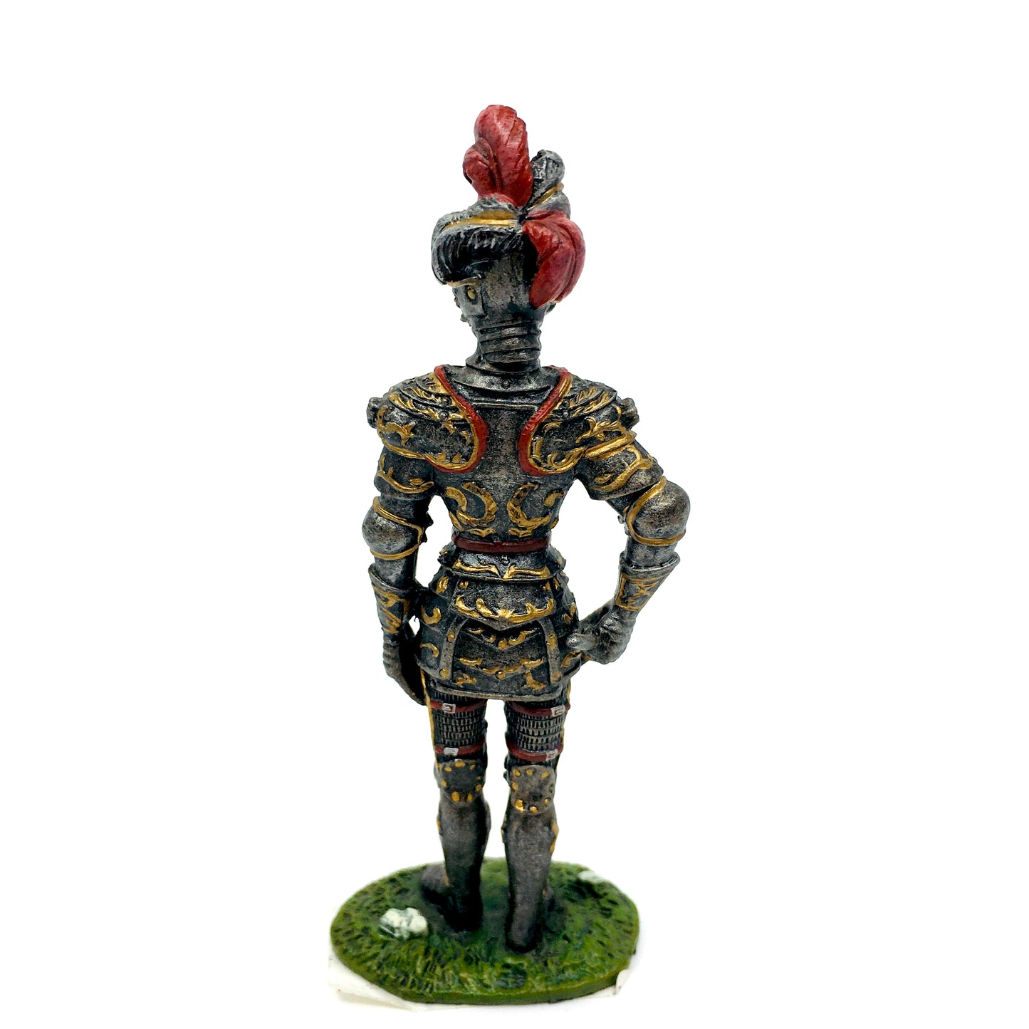 Orta Çağ Zırhlı Şövalye Kurşun Asker Figürü