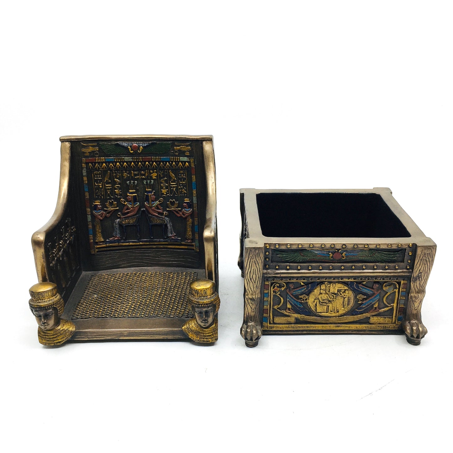 Prenses Sitamun Tahtı Dekoratif Kapaklı Mücevher Kutusu