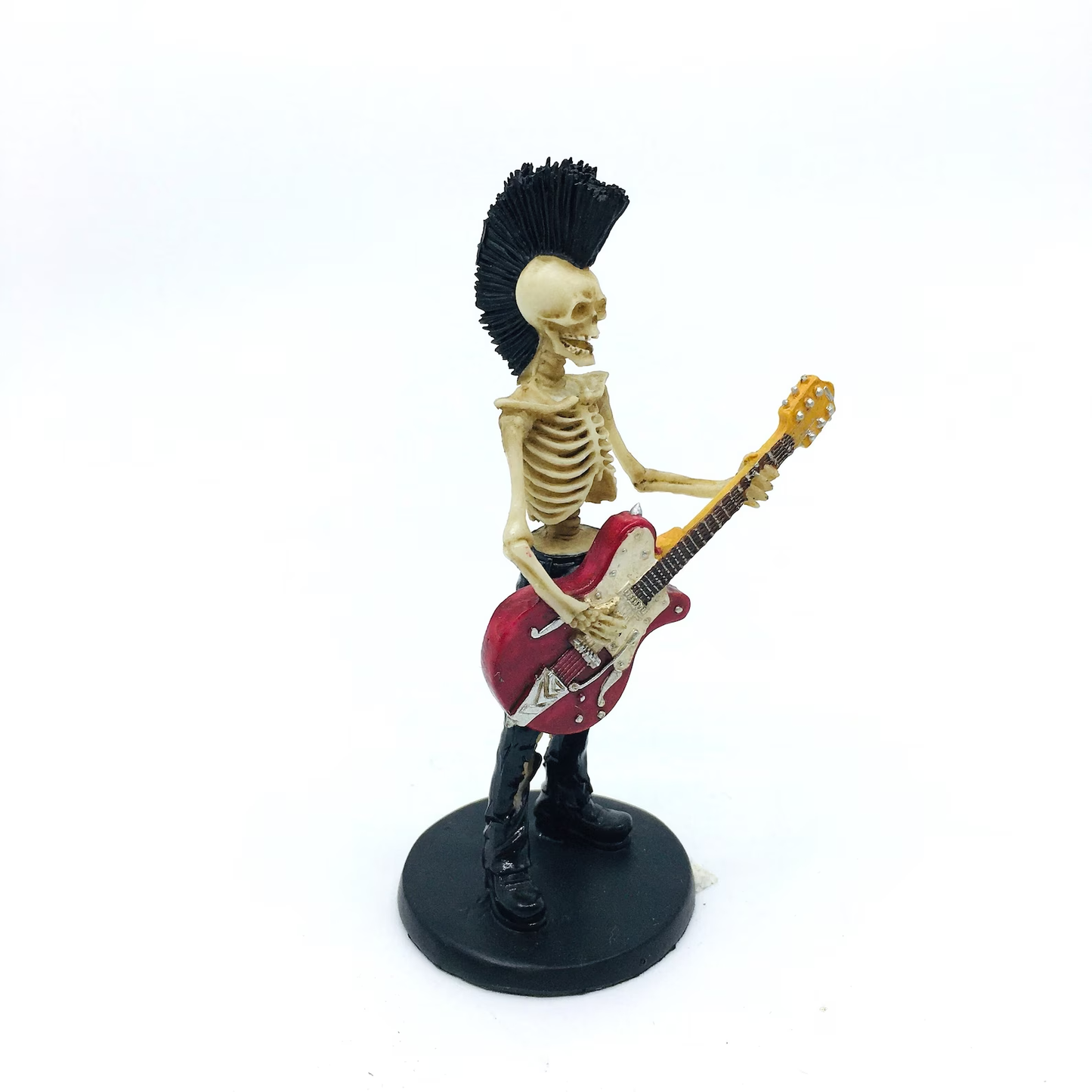 Punk Fun Guitarist Skeleton Figurine