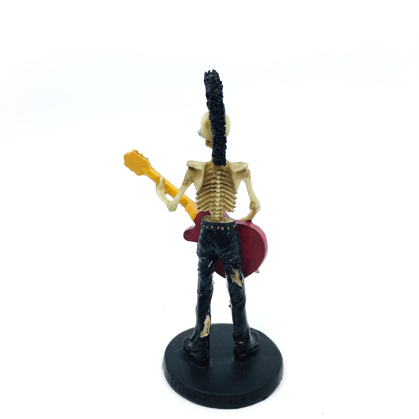 Punk Fun Guitarist Skeleton Figurine