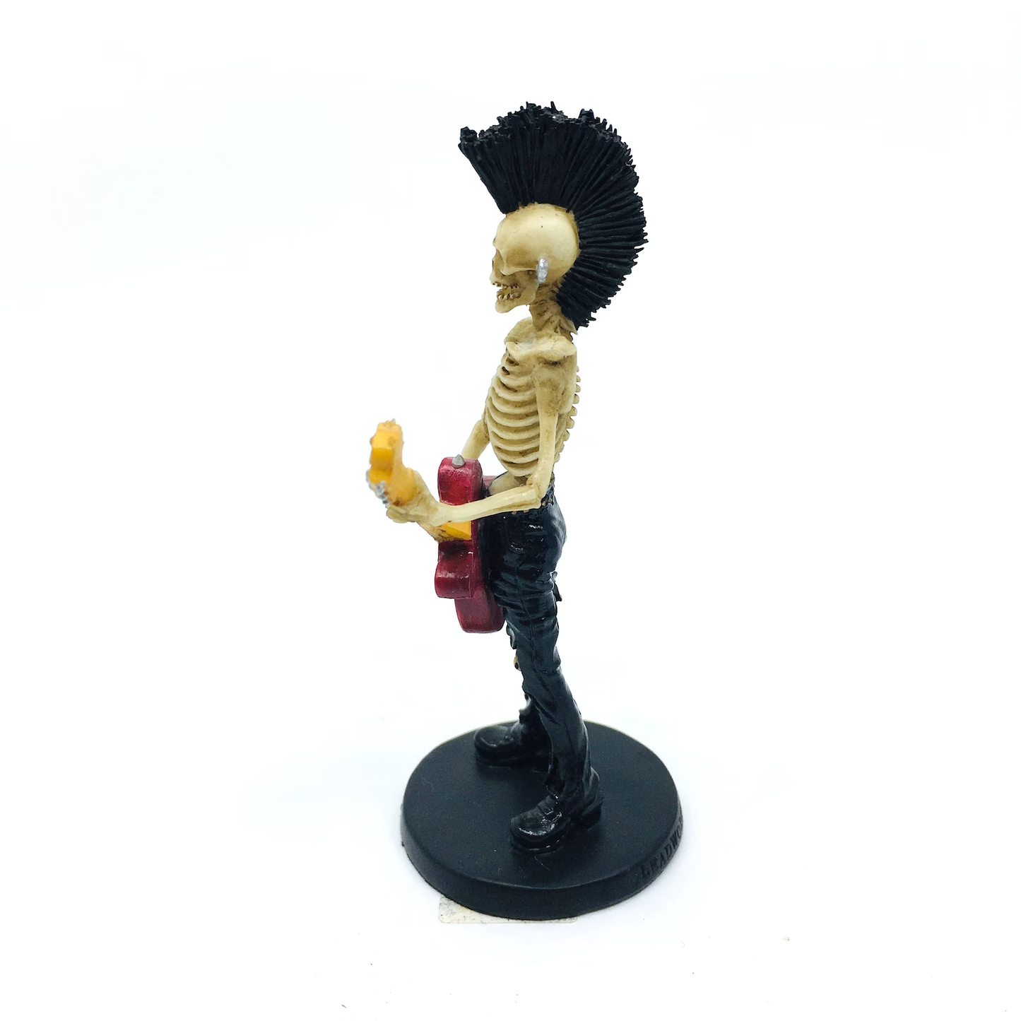 Punk Fun Guitarist Skeleton Figurine