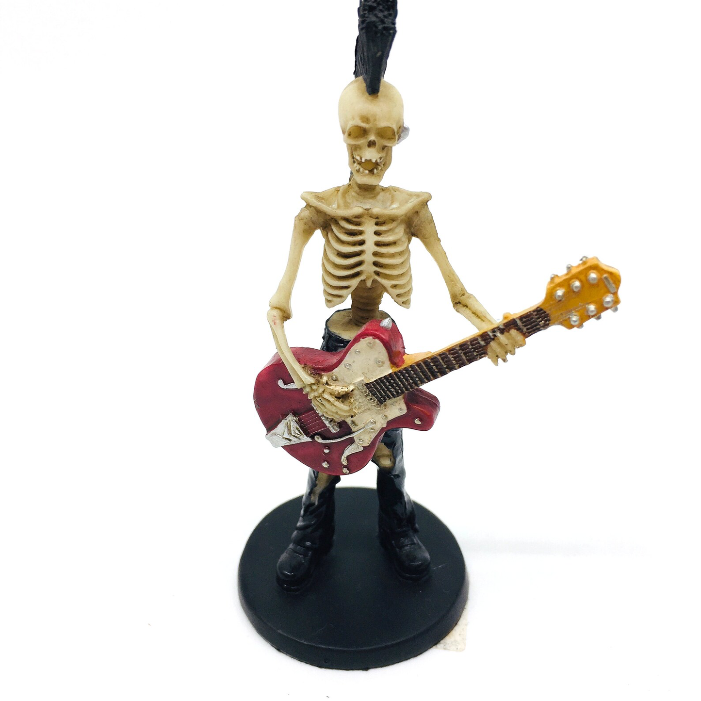 Punk Fun Guitarist Skeleton Figurine