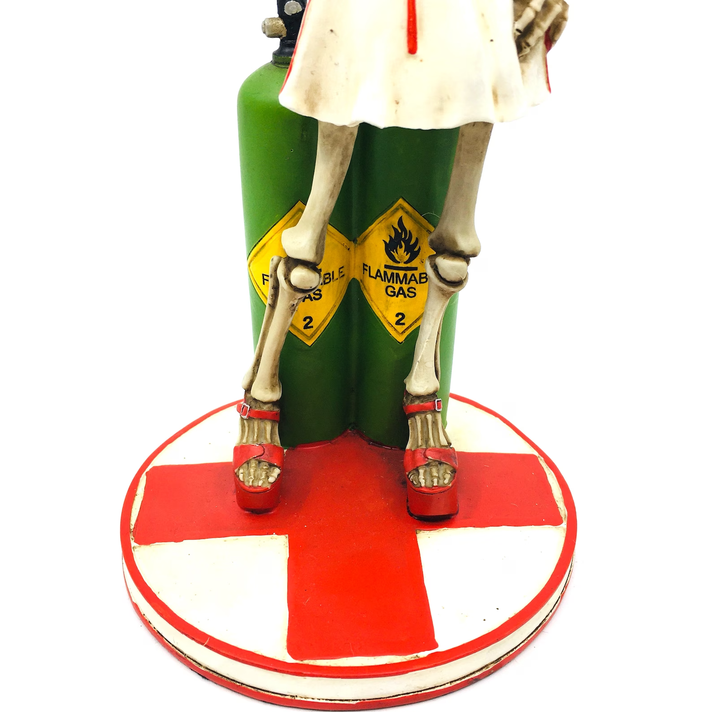 Blonde Skeleton Nurse Figurine