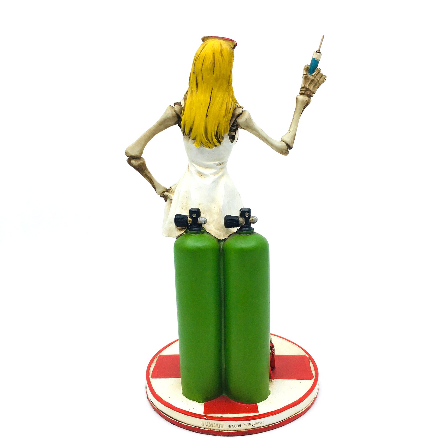 Blonde Skeleton Nurse Figurine