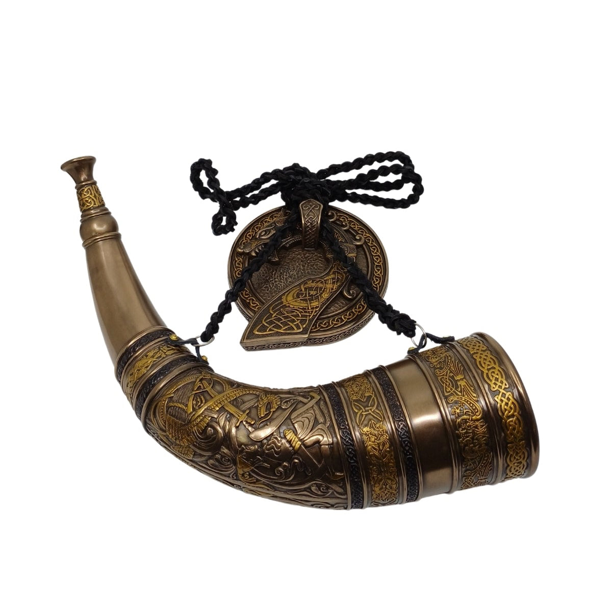 Sigurd ve Fafnir Dekoratif Boynuz Viking Kornası
