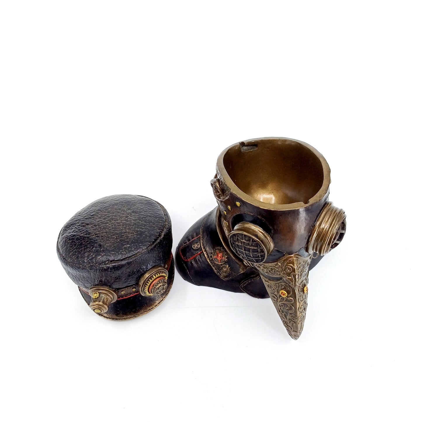 Steampunk Tasarım Veba Doktoru Biblosu ve Dekoratif Kutu