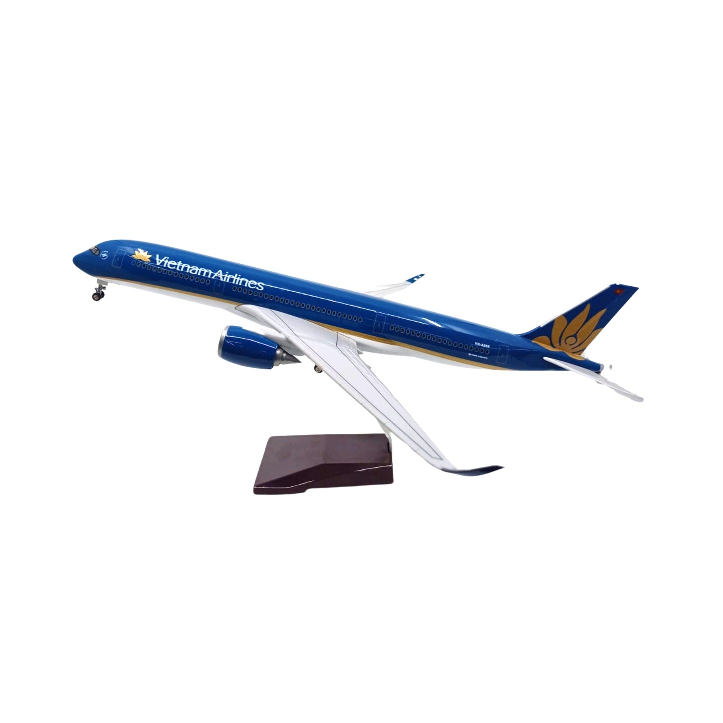 1/142 Ölçekli Vietnam Airlines Airbus A350 Işıklı Model Uçak