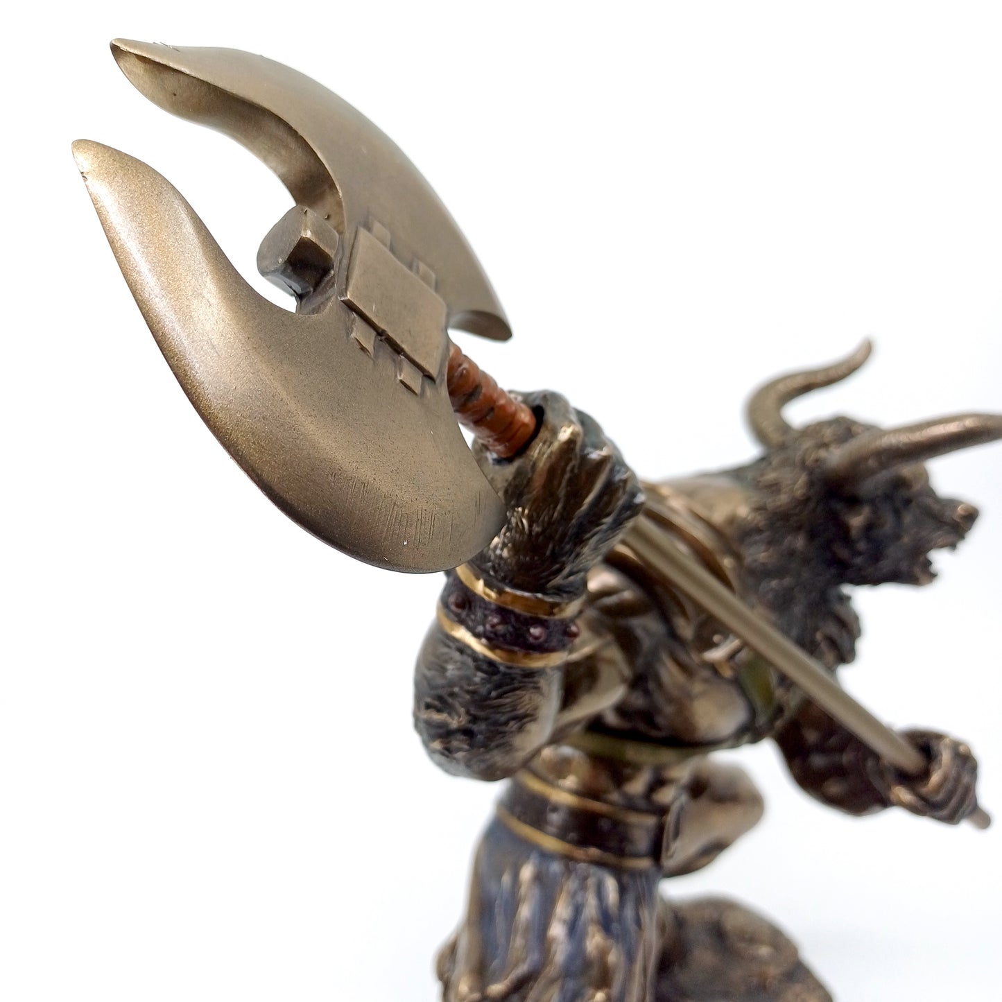 Yarı İnsan Yarı Boğa Mitolojik Yaratık Minotor Dekoratif Biblo