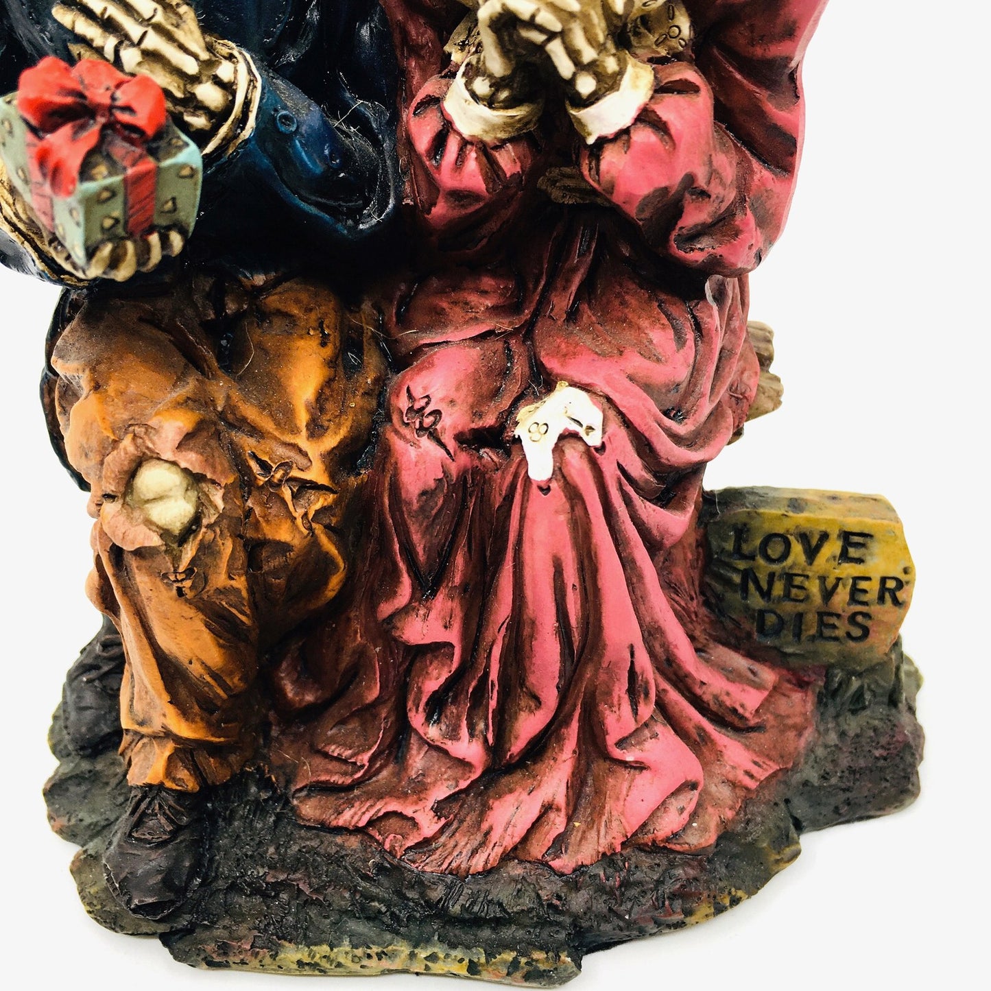 Bankta Oturan İskelet Sevgili Çift Eğlenceli Biblo