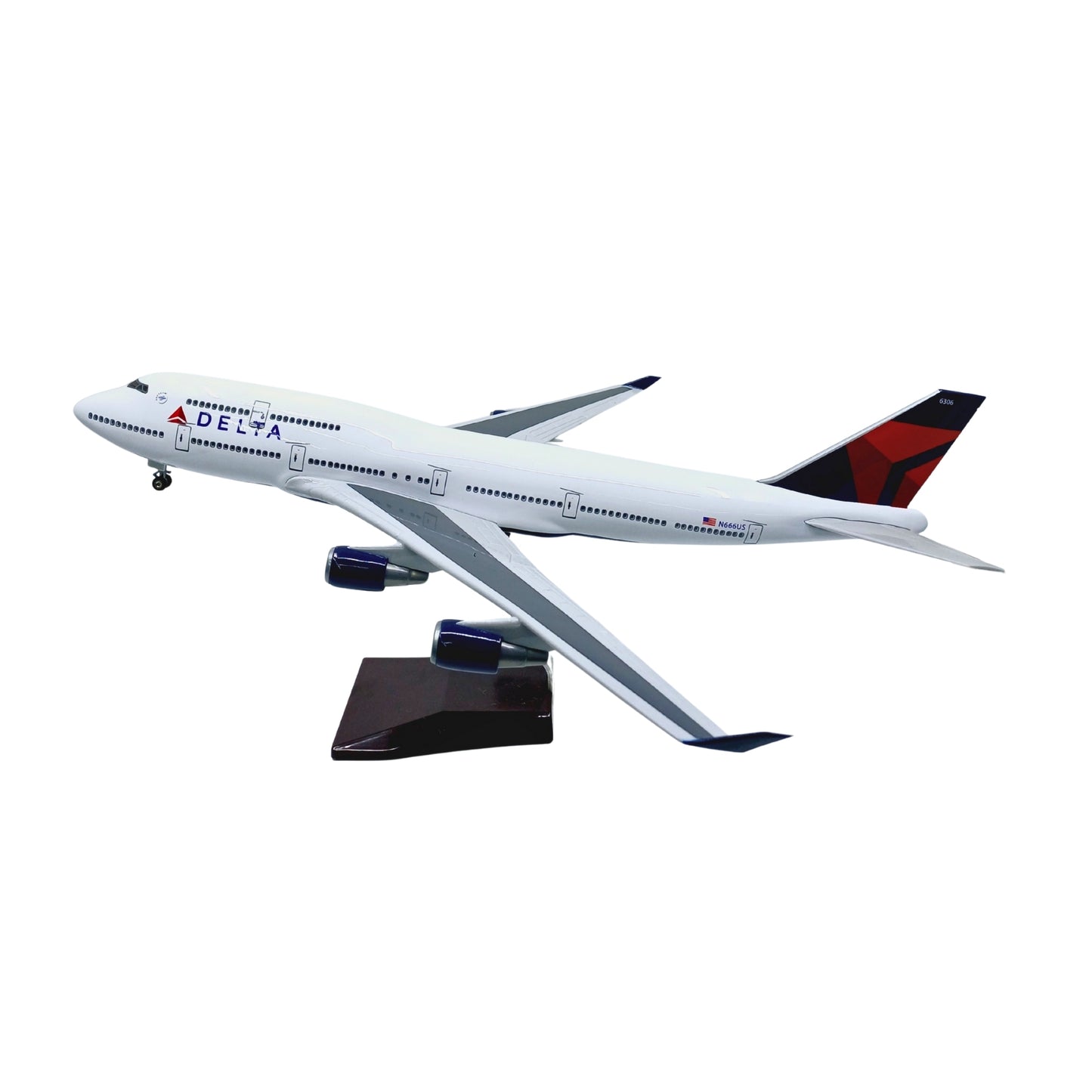 Boeing 747-400 Model Maket Uçak -Delta Airlines - 1/160 Ölçekli (47 cm)