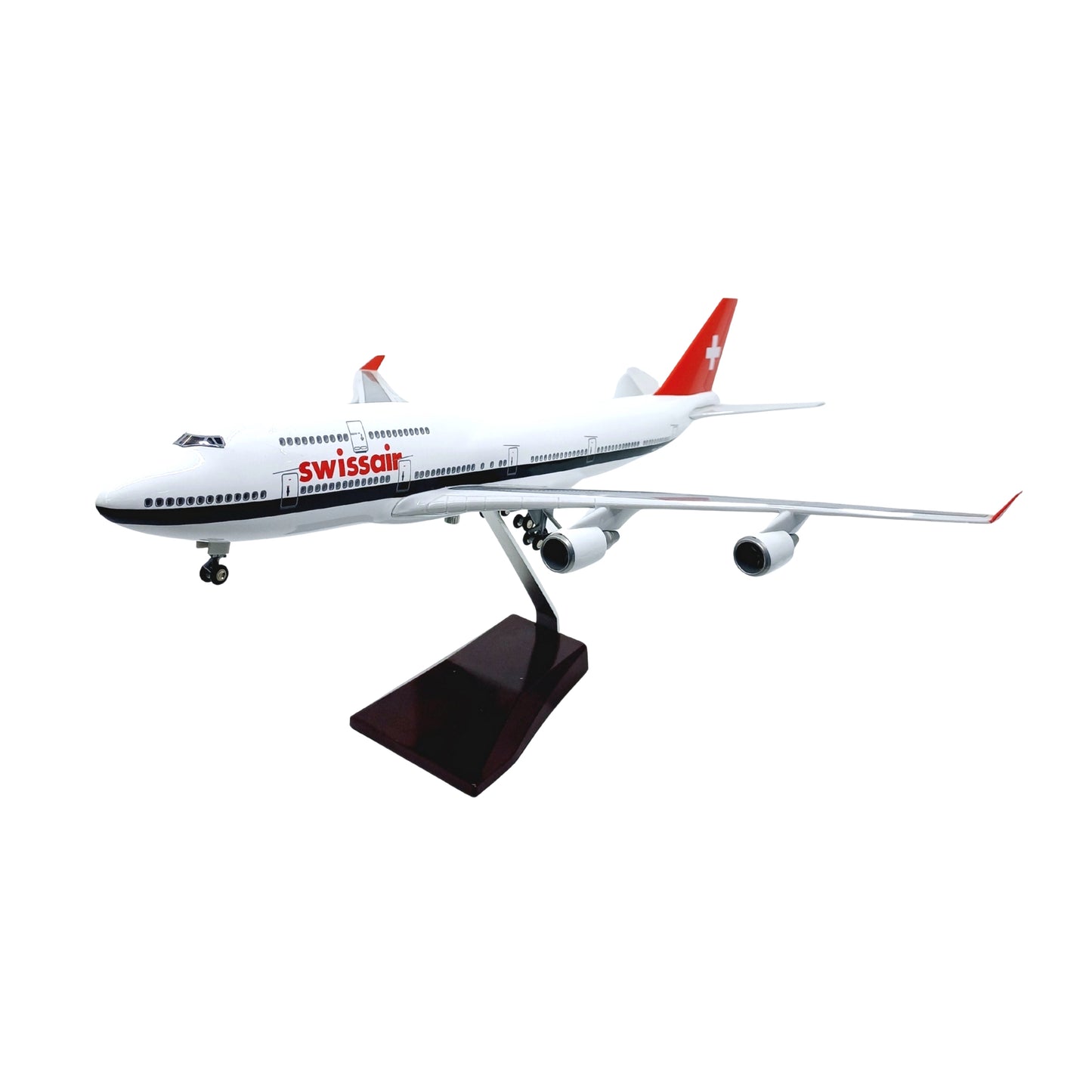 Boeing 747 Swissair Model Maket Uçak 1/160 Ölçekli (47 cm)
