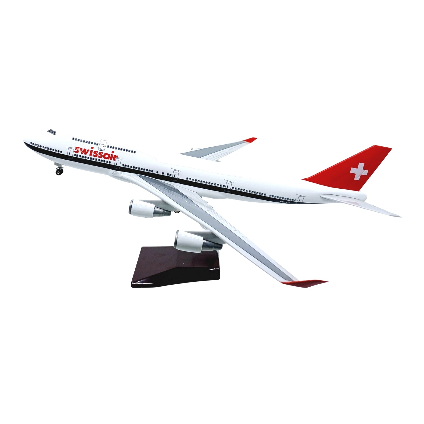 Boeing 747 Swissair Model Maket Uçak 1/160 Ölçekli (47 cm)