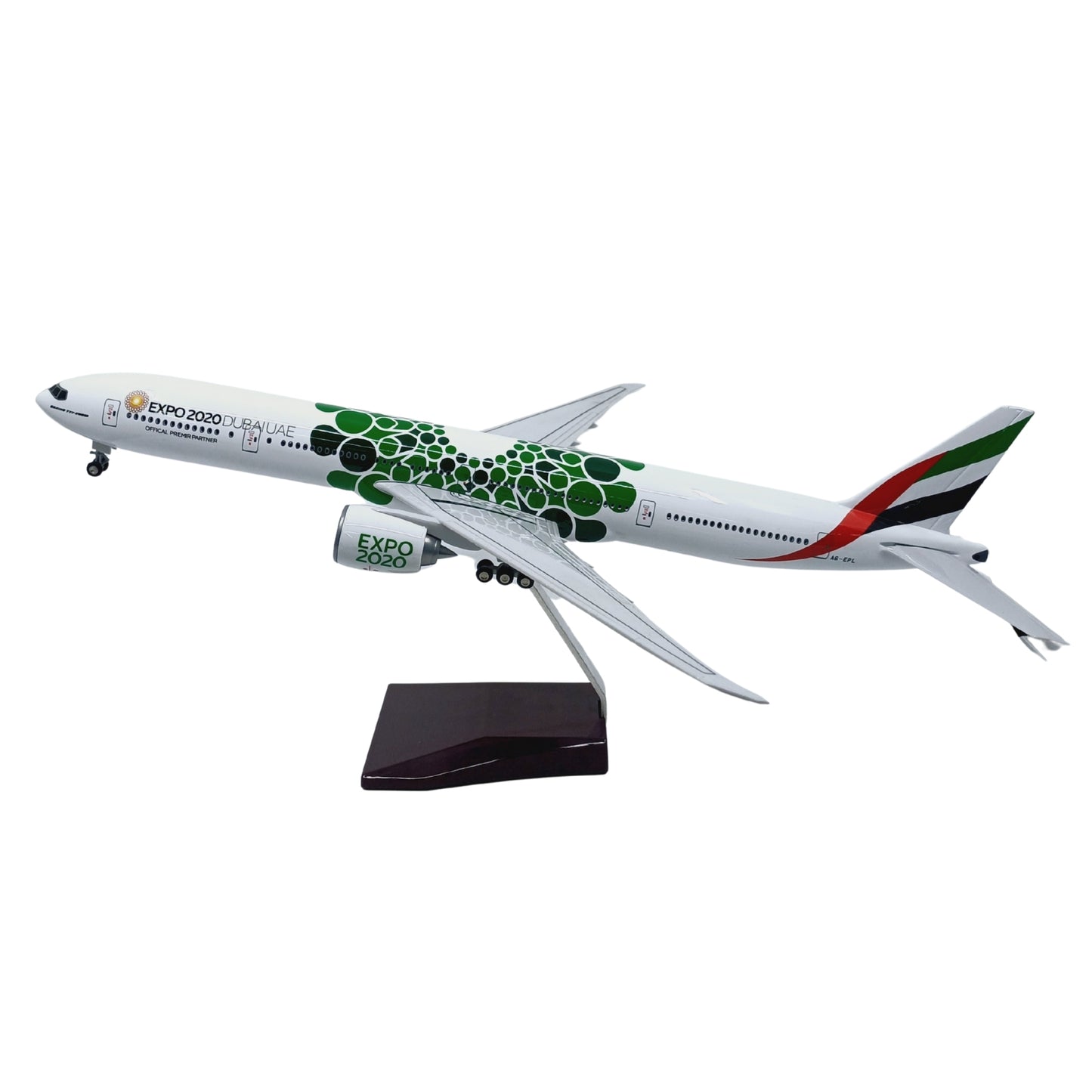 Boeing 777 Expo 2020 Dubai Model Maket Uçak (47 cm)