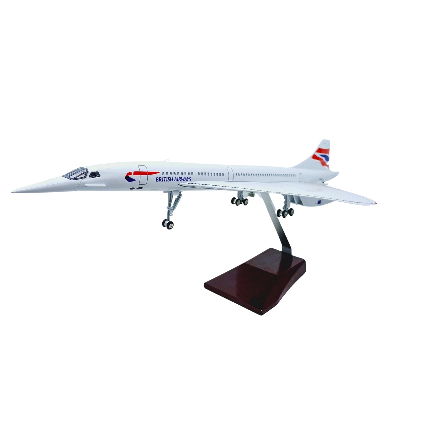 Concorde Model Maket Uçak British Airways 1/125 Ölçekli (50 cm)