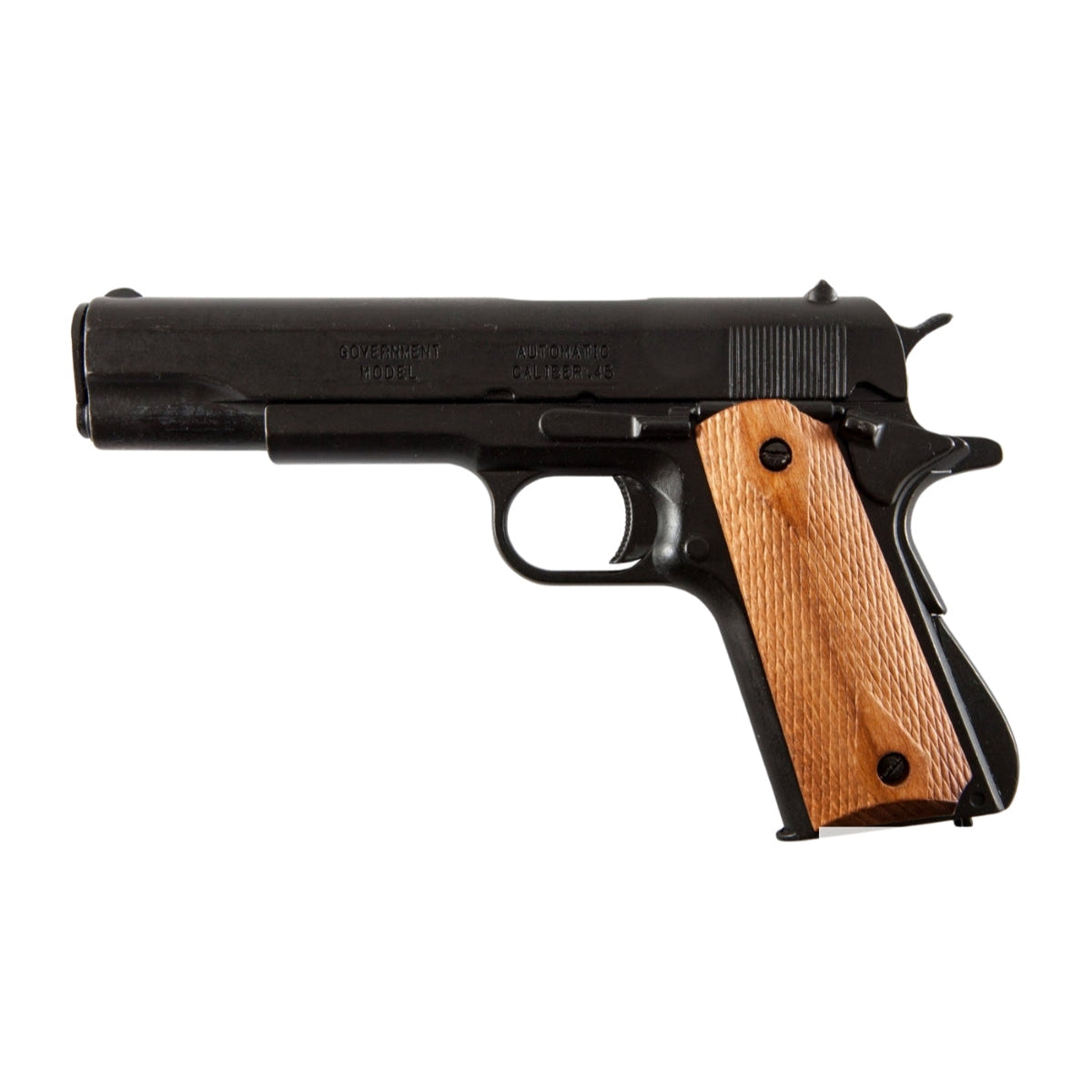 Denix Colt M1911A1 Siyah Gravürlü Otomatik Tabanca Replikası – ABD 1911
