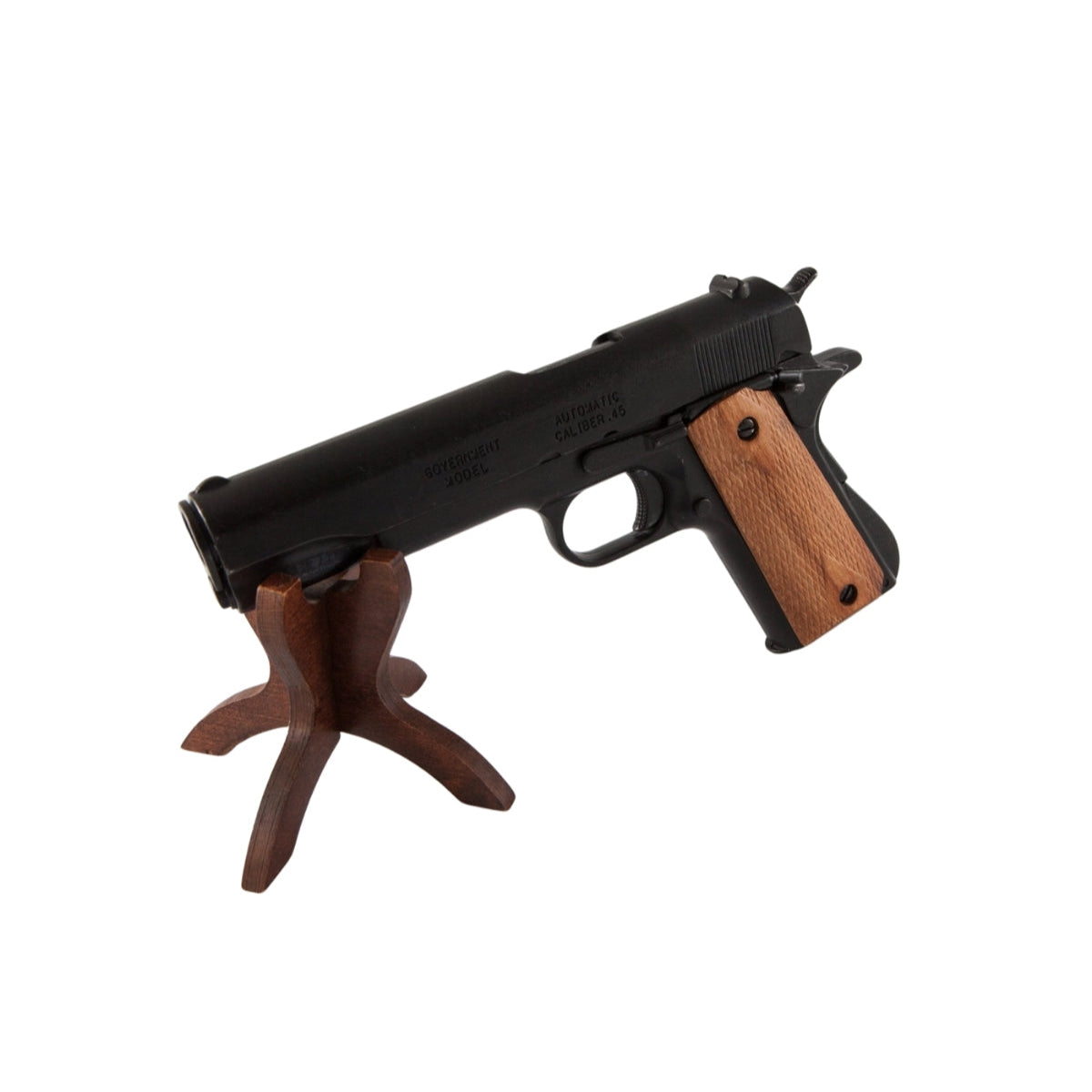 Denix Colt M1911A1 Siyah Gravürlü Otomatik Tabanca Replikası – ABD 1911