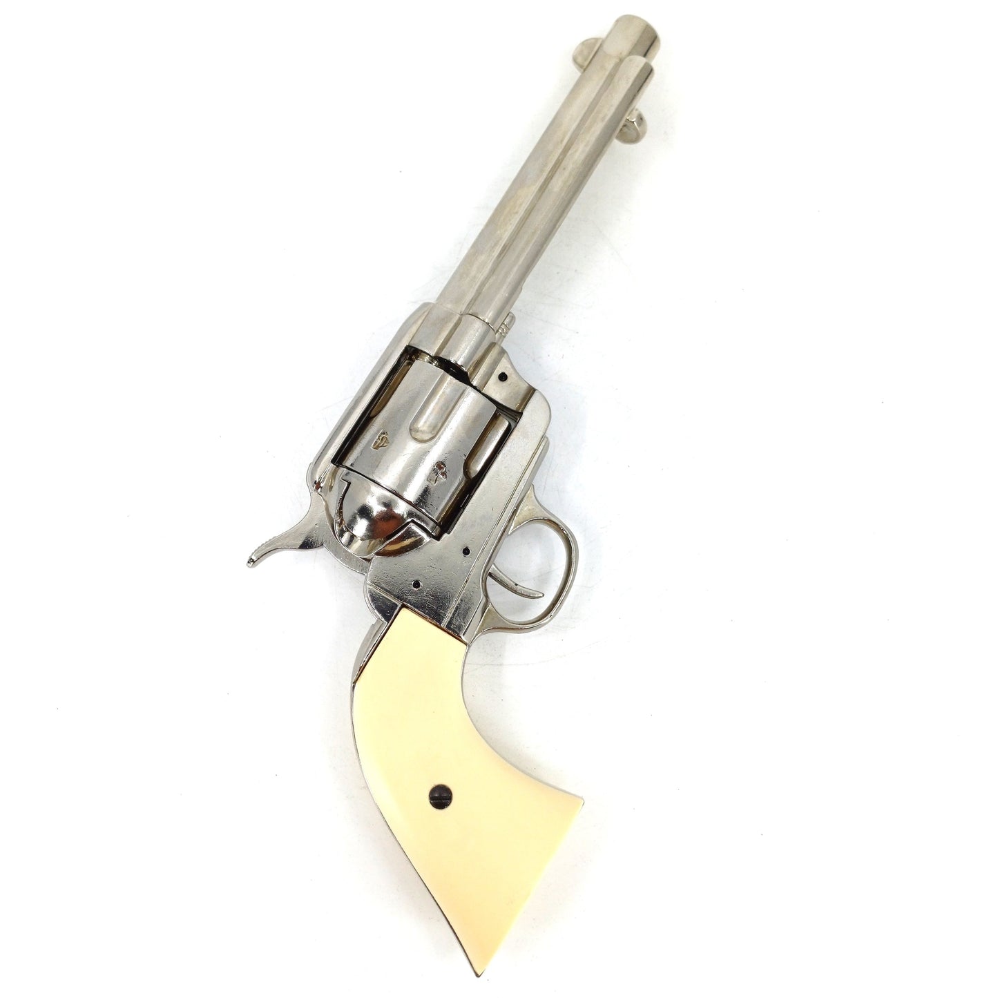 Denix Peacemaker Beyaz ve Gümüş Revolver Tabanca Replikası - USA 1873