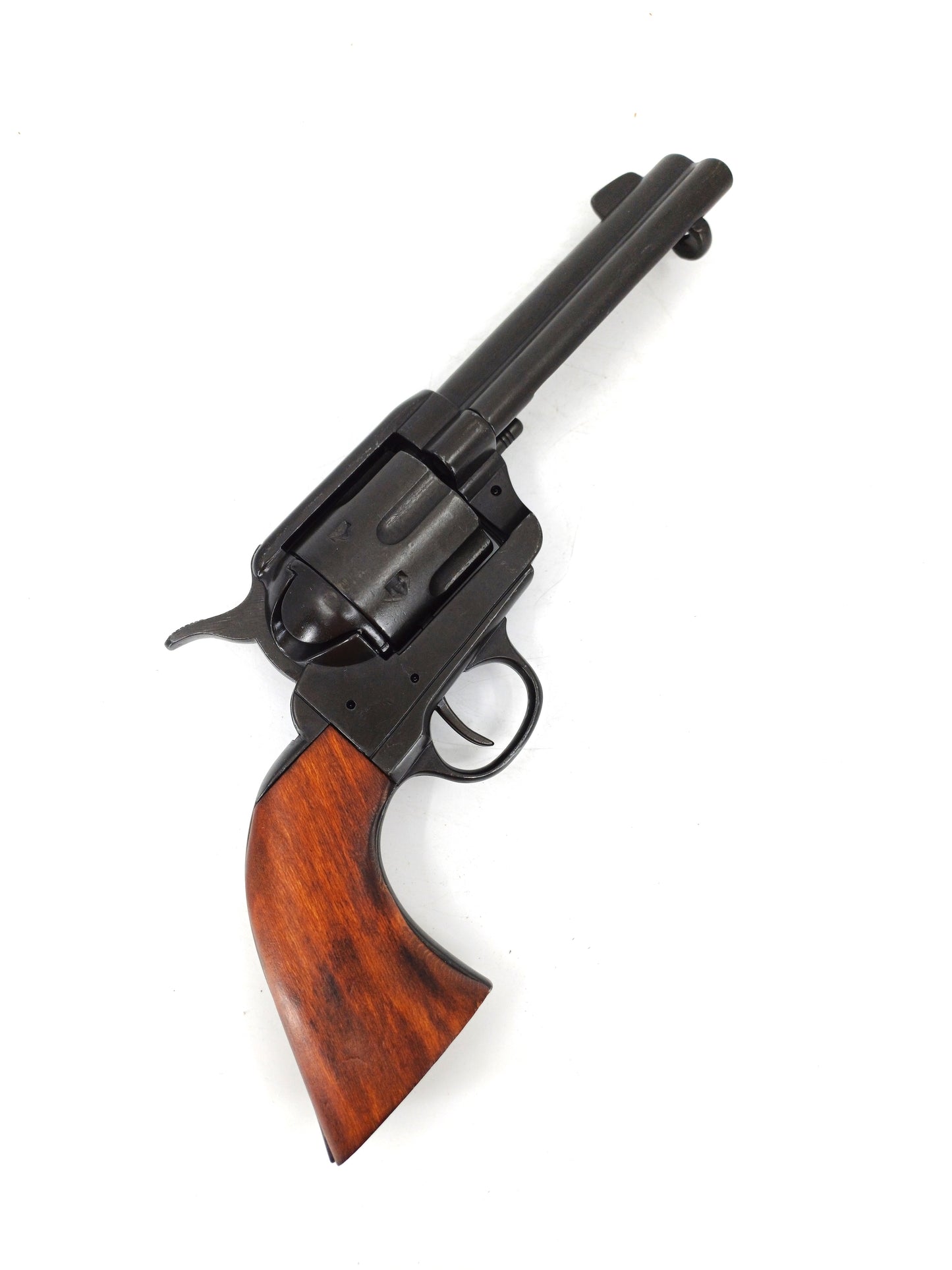 Denix Peacemaker Siyah ve Ahşap Revolver Tabanca Replikası - 4,75" - USA 1873