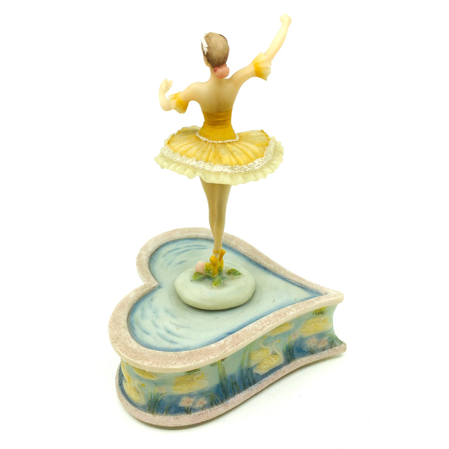 Dönen Sarı Balerinli Kurmalı Müzik Kutusu