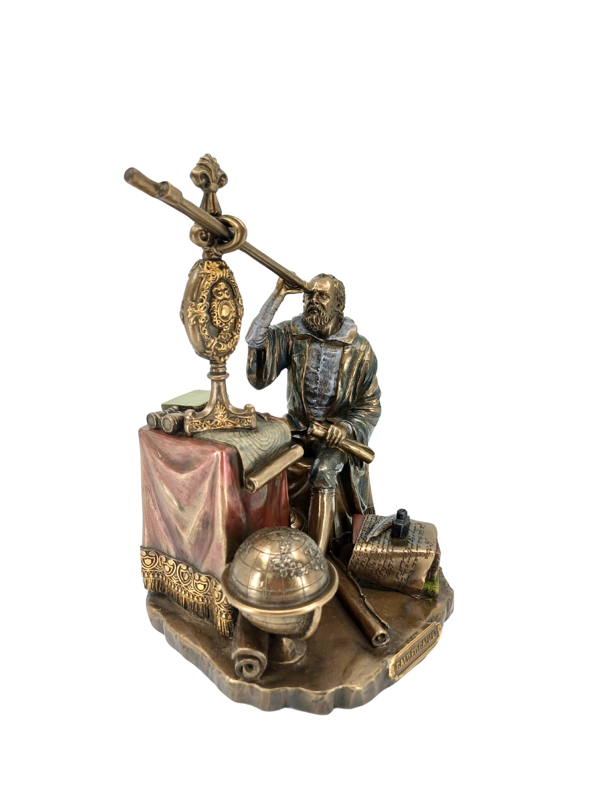 Galileo Galilei Biblo Heykel – 21 cm - Veronese Design