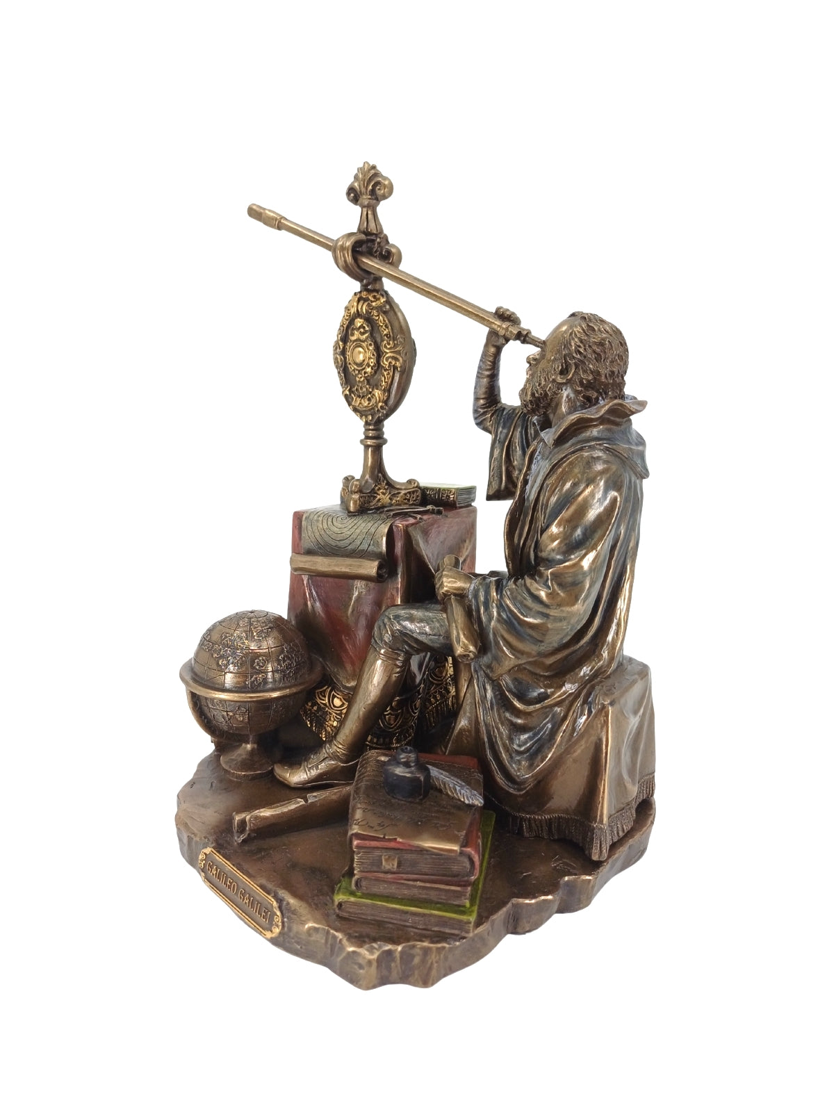 Galileo Galilei Biblo Heykel – 21 cm - Veronese Design