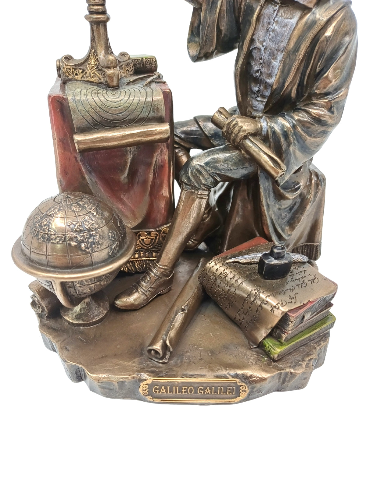 Galileo Galilei Biblo Heykel – 21 cm - Veronese Design